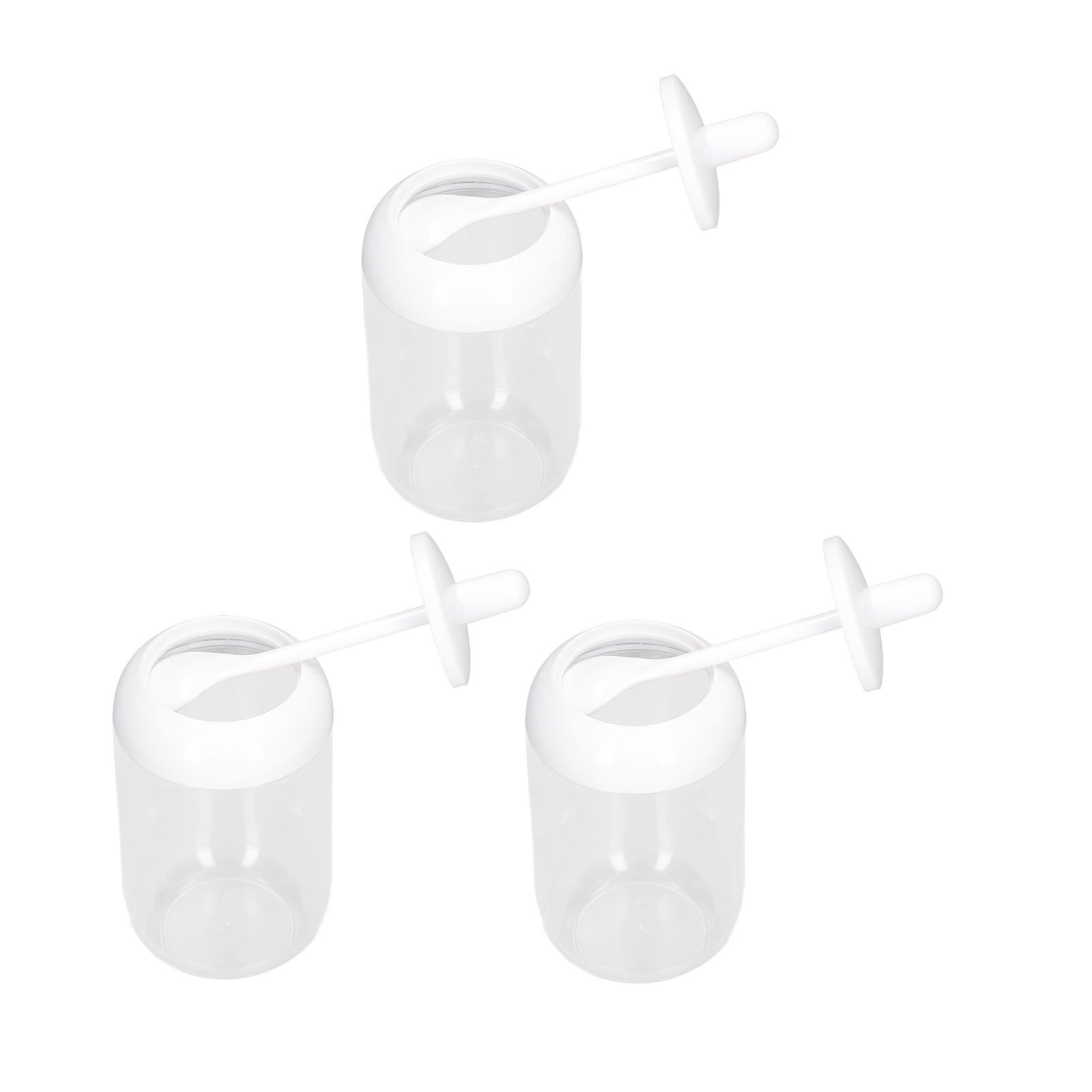 3PCS Seasoning Box with Spoon Transparent Spice Bottle Sealed Spice Container view 4