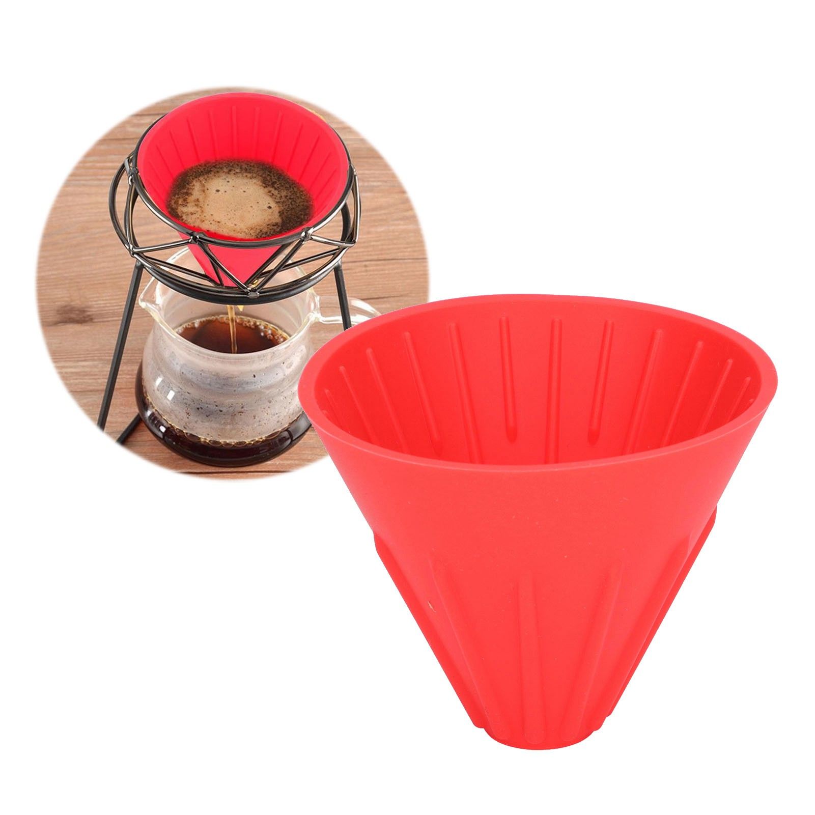 Silicone Coffee Dripper Portable Reusable Folding Coffee Filter for Travel view 11