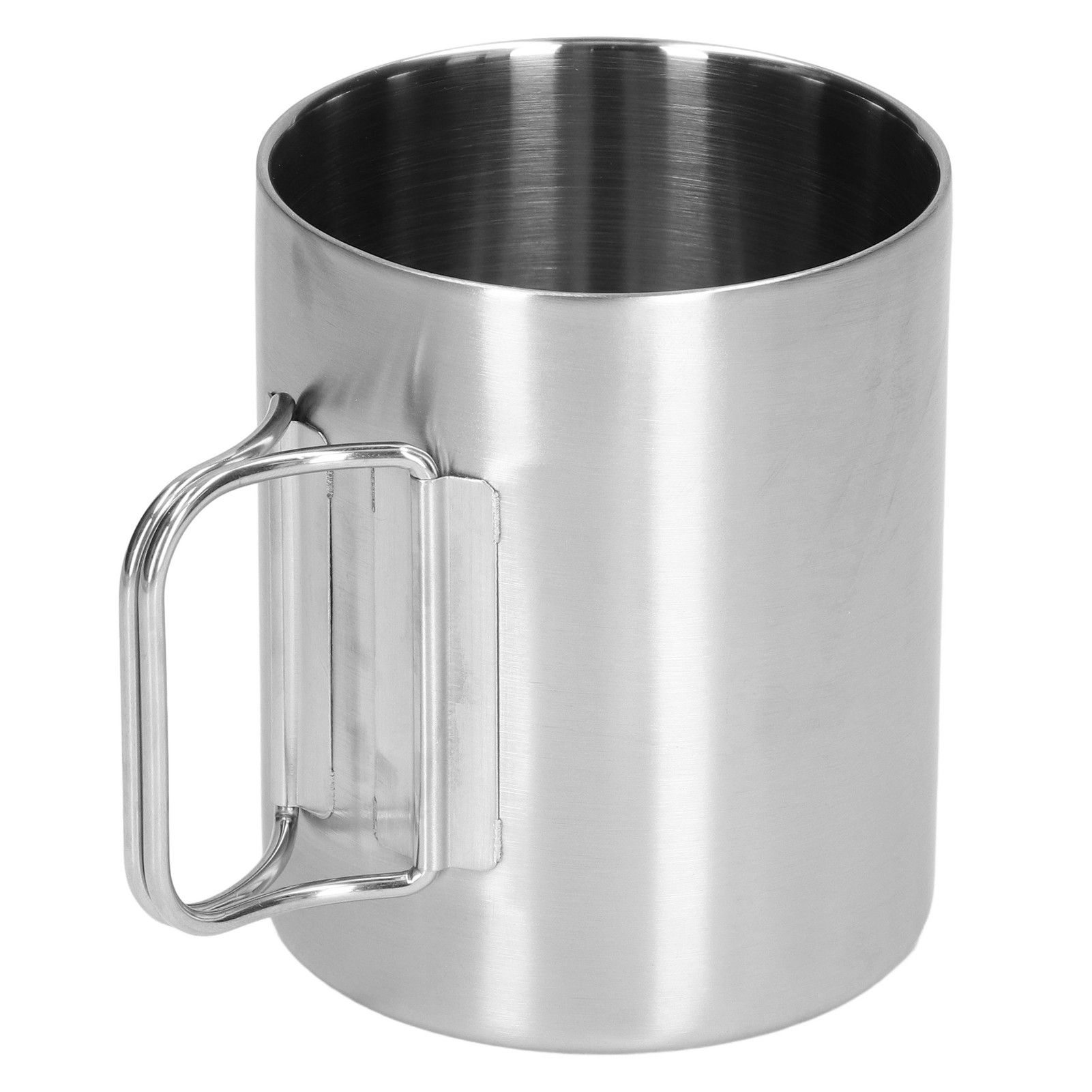 Stainless Steel Cup Corrosion Resistant Folding Handle Folding Design
