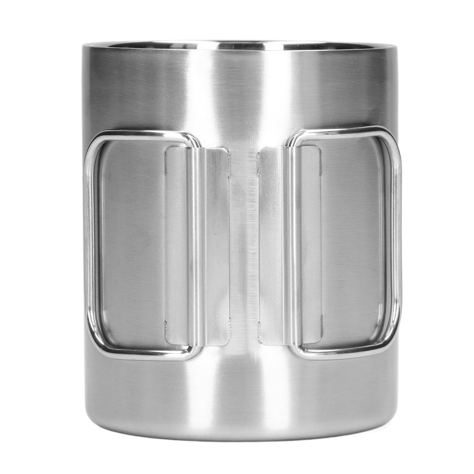 Stainless Steel Cup Corrosion Resistant Folding Handle Folding Design view 2