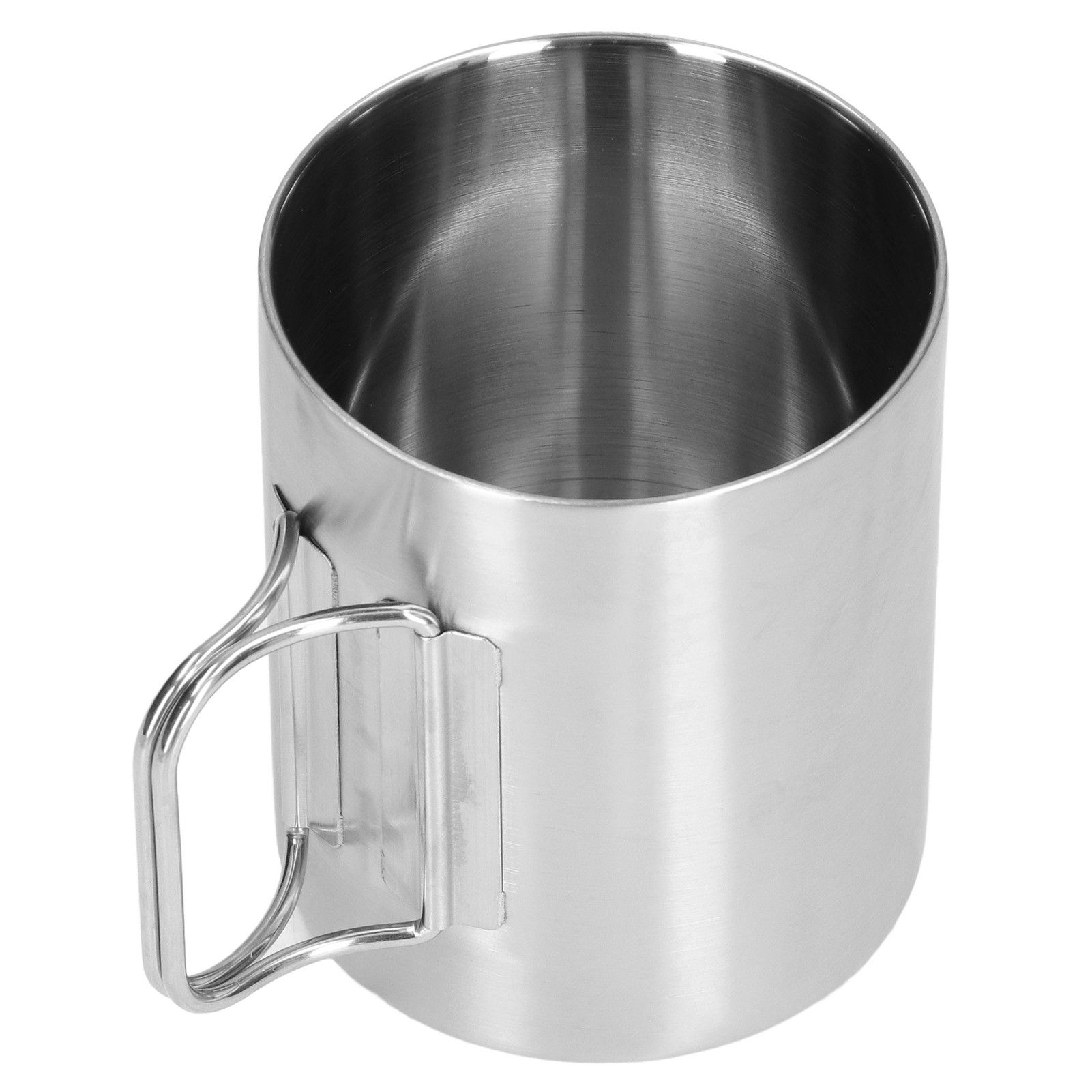 Stainless Steel Cup Corrosion Resistant Folding Handle Folding Design view 6