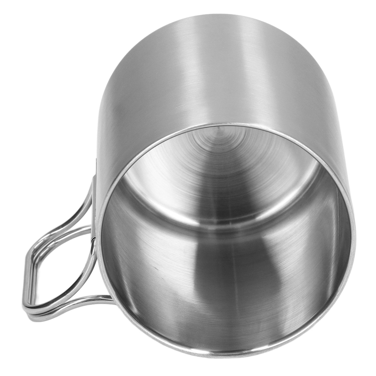 Stainless Steel Cup Corrosion Resistant Folding Handle Folding Design view 8