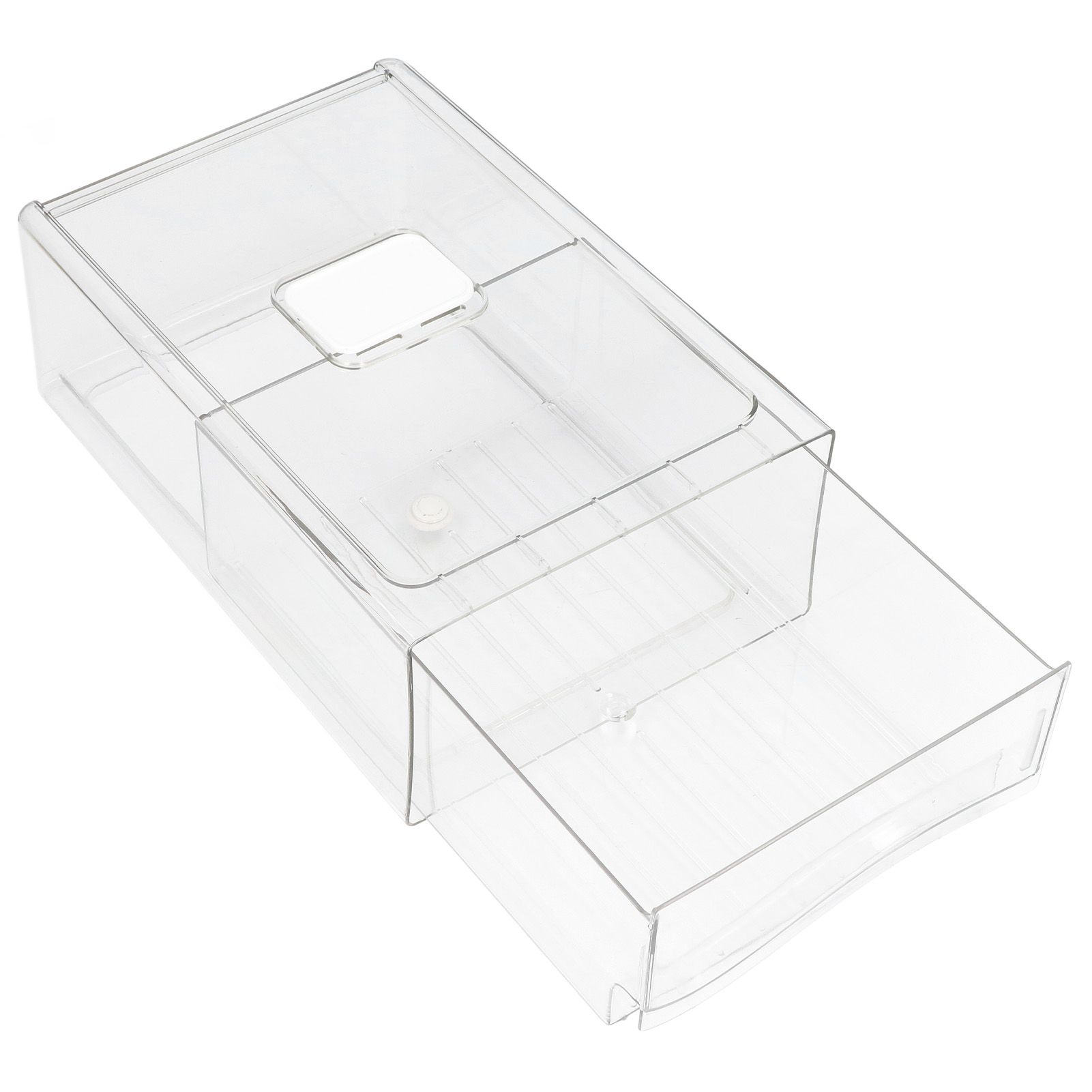 Fridge Containers Food Grade Transparent Pantry Storage Bin Stackable view 2