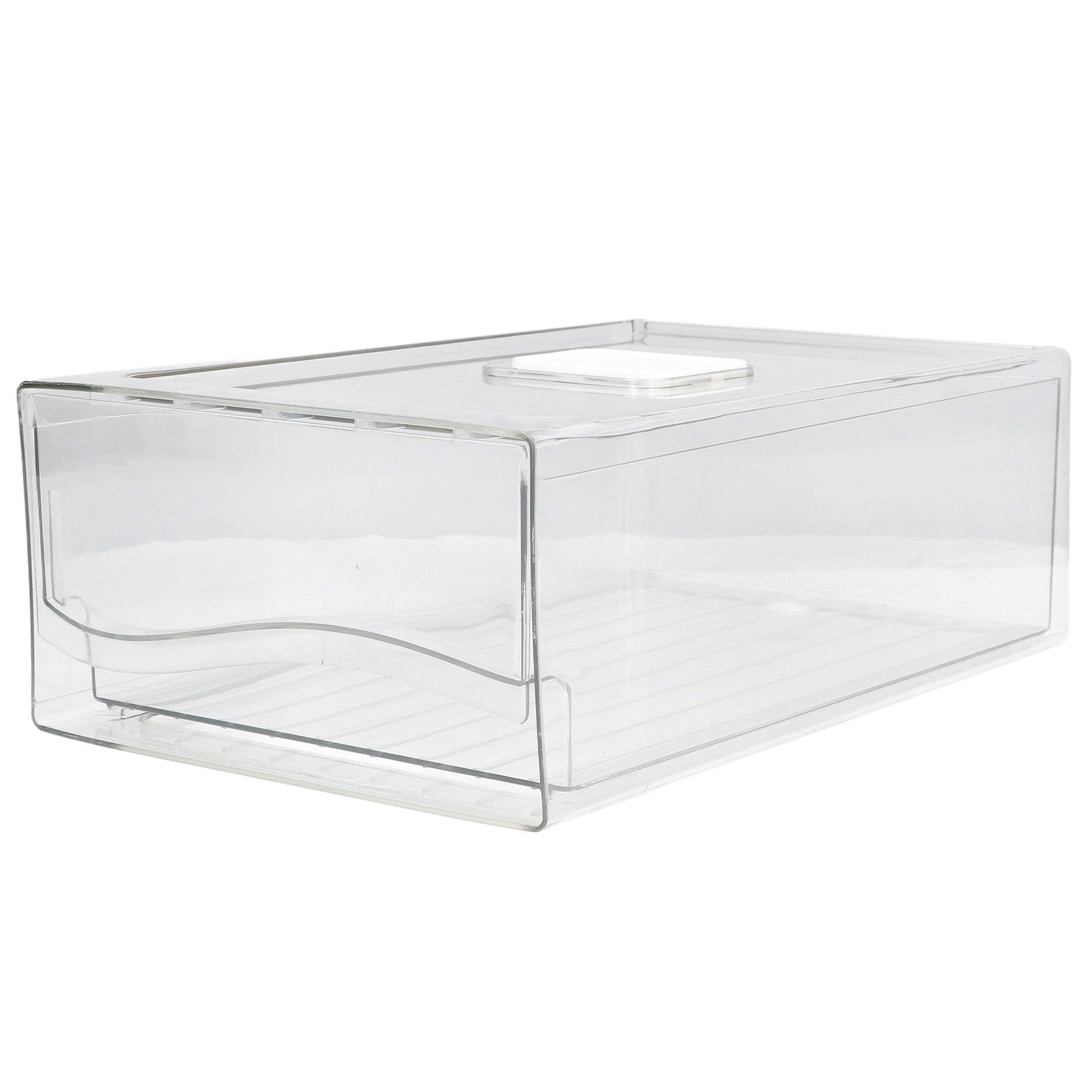 Fridge Containers Food Grade Transparent Pantry Storage Bin Stackable view 4