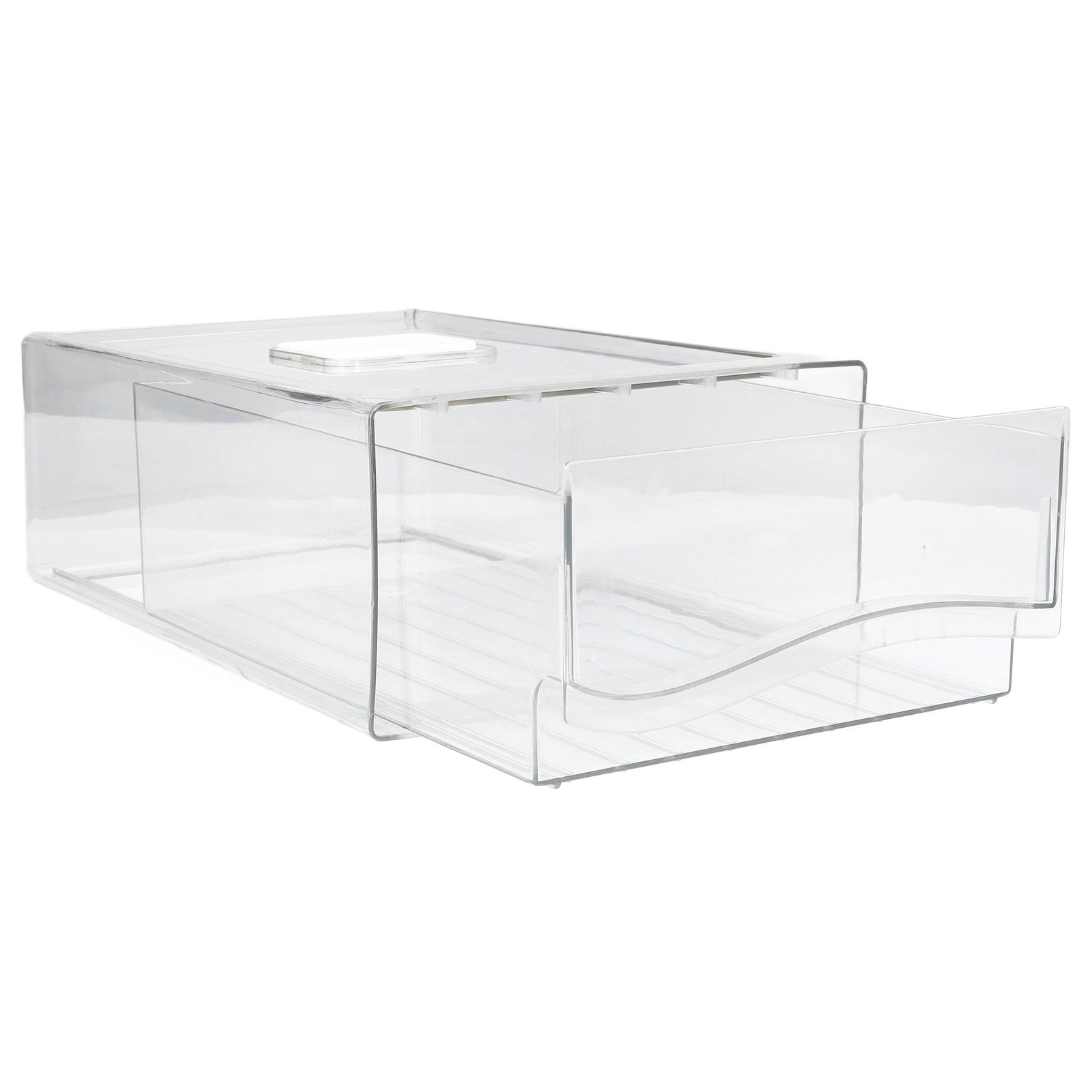 Fridge Containers Food Grade Transparent Pantry Storage Bin Stackable view 9