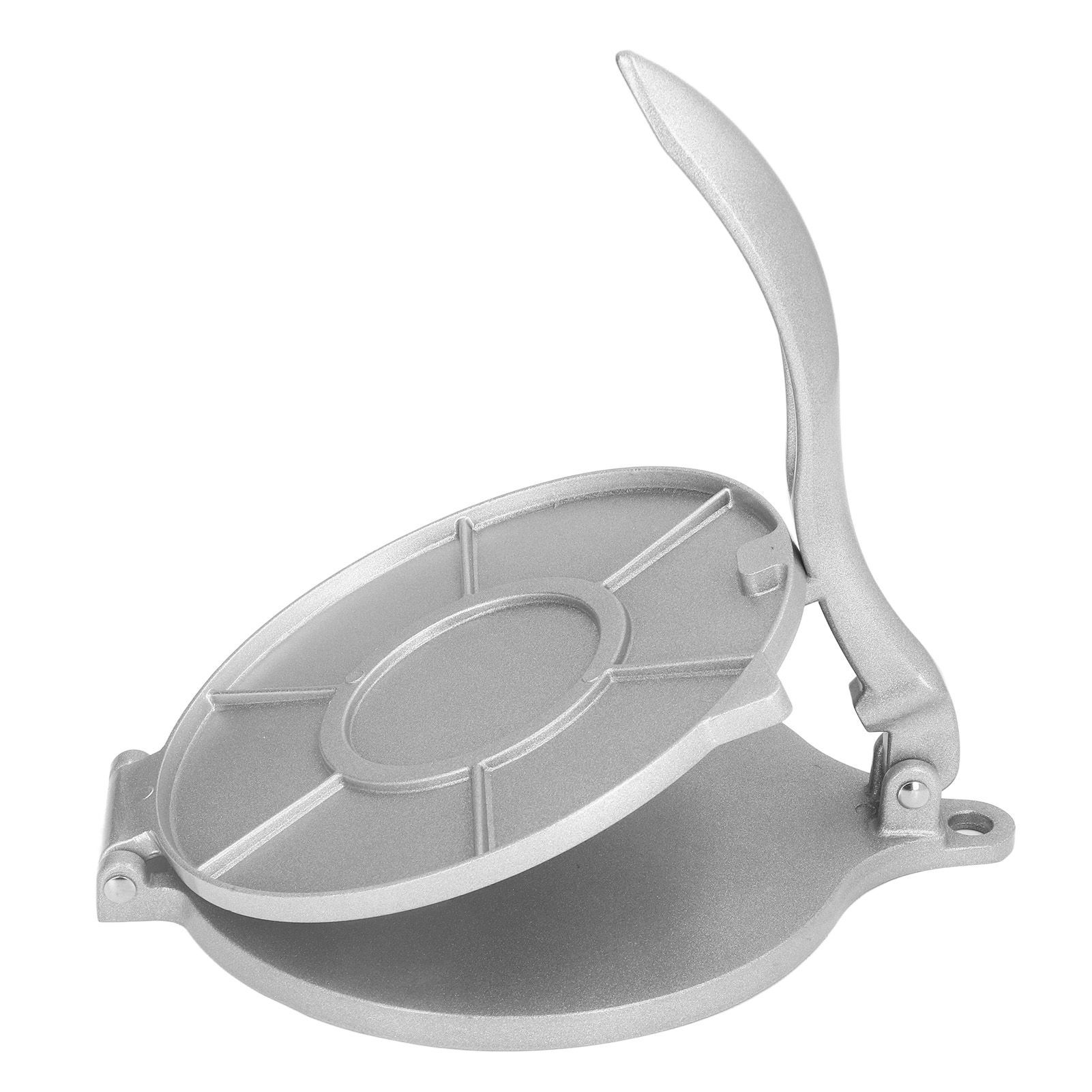 Tortilla Press 7.7in Rust Proof Aluminum Alloy Silver Heavy Duty Quesadilla view 5