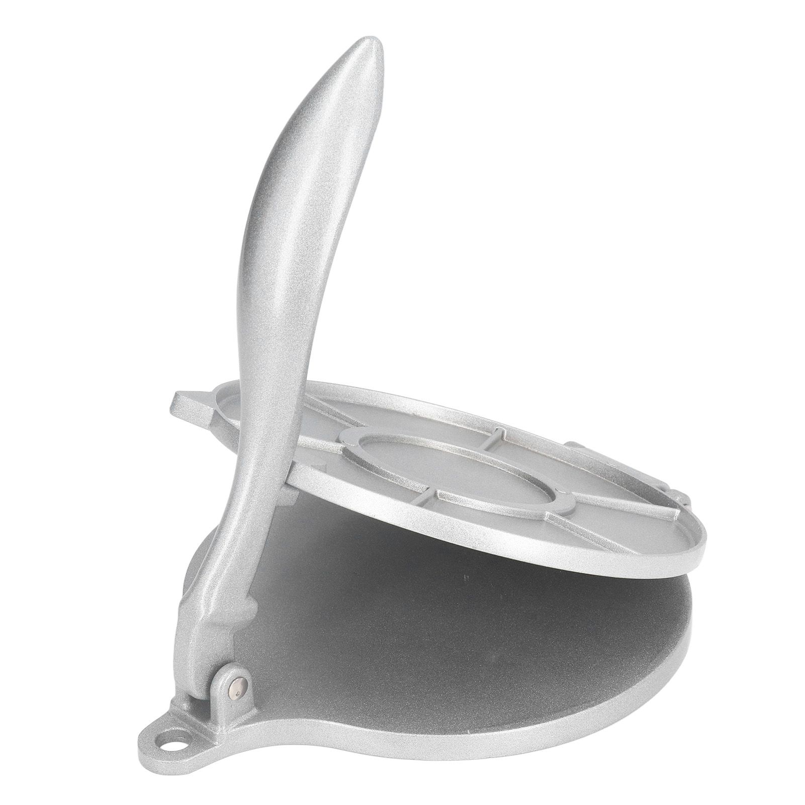 Tortilla Press 7.7in Rust Proof Aluminum Alloy Silver Heavy Duty Quesadilla view 8