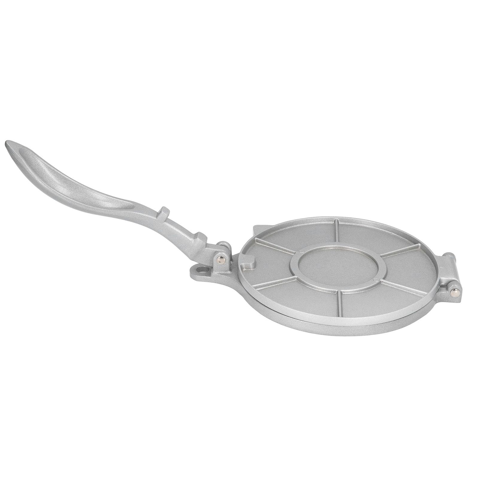Tortilla Press 7.7in Rust Proof Aluminum Alloy Silver Heavy Duty Quesadilla view 10