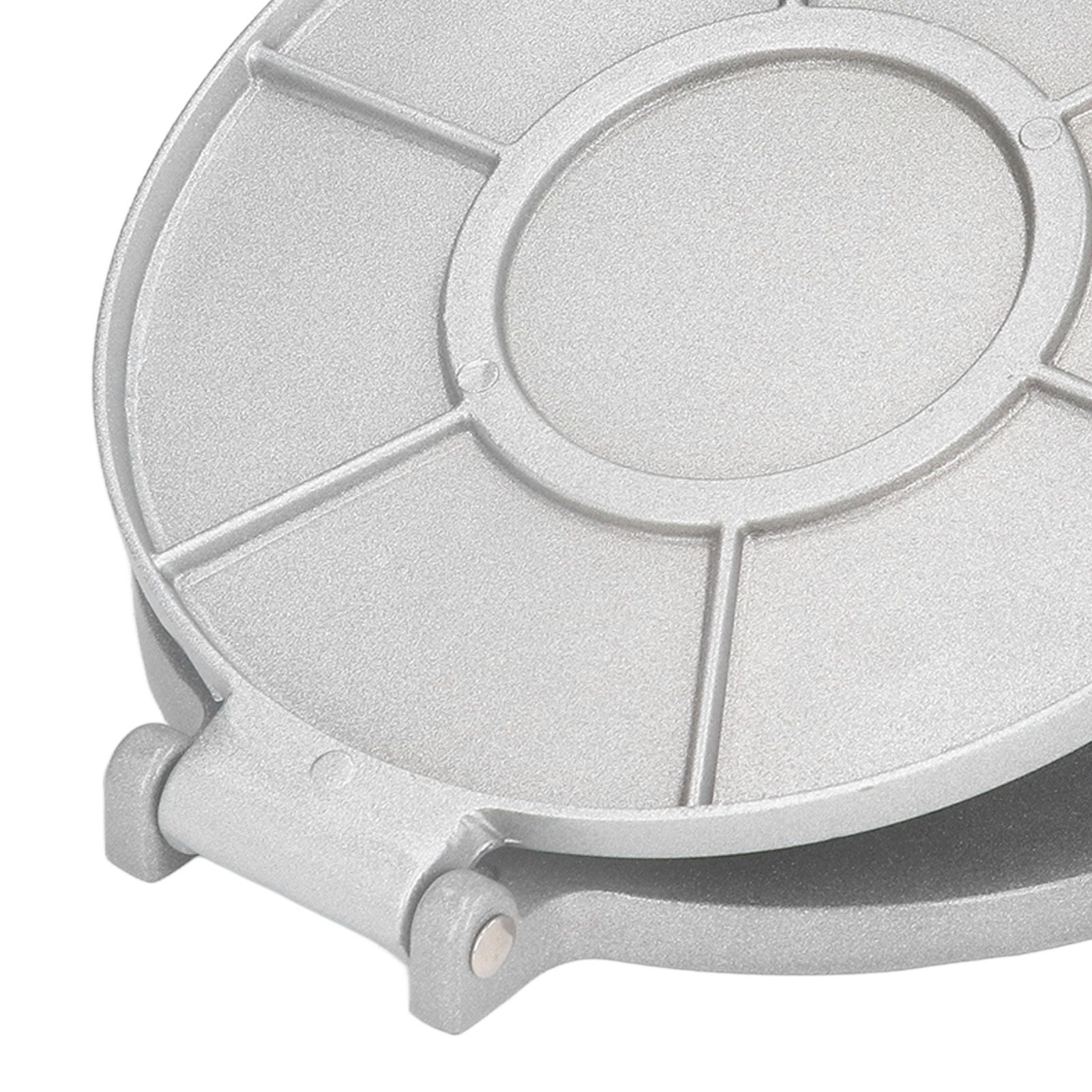 Tortilla Press 7.7in Rust Proof Aluminum Alloy Silver Heavy Duty Quesadilla view 13