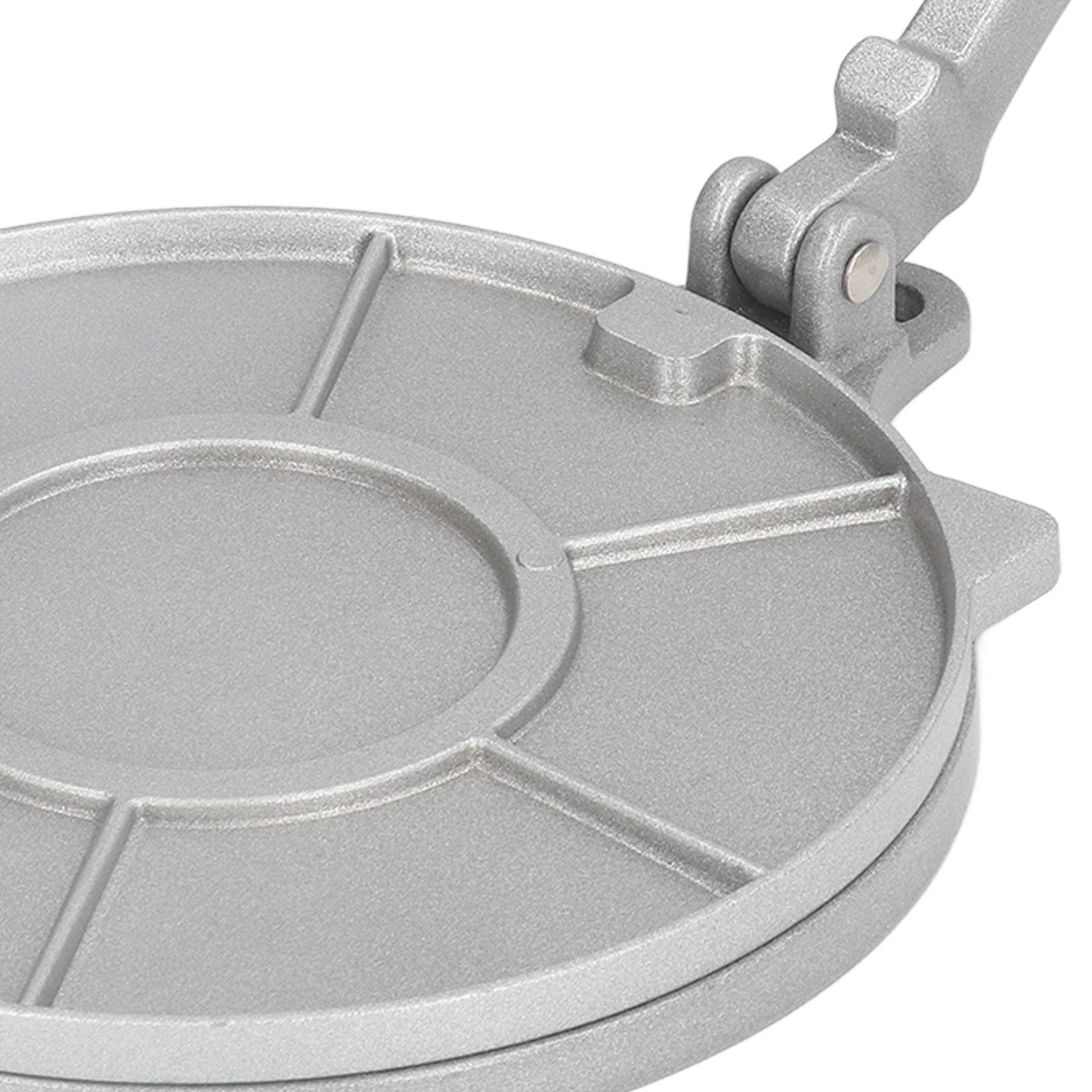 Tortilla Press 7.7in Rust Proof Aluminum Alloy Silver Heavy Duty Quesadilla view 14