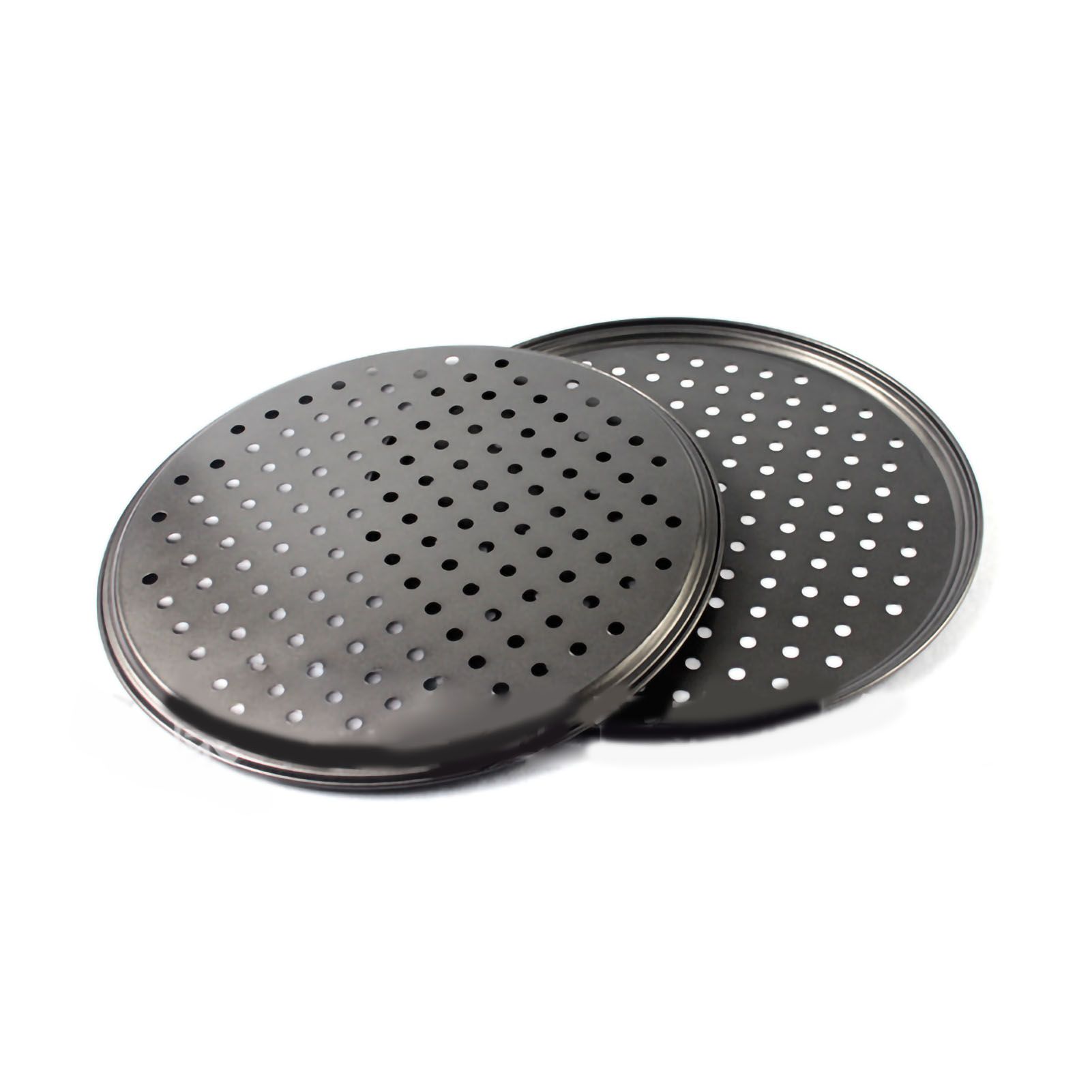 Perforated Pizza Pan Non Stick Baking Easy Unmolding Firm Bottom Vented Pizza view 5