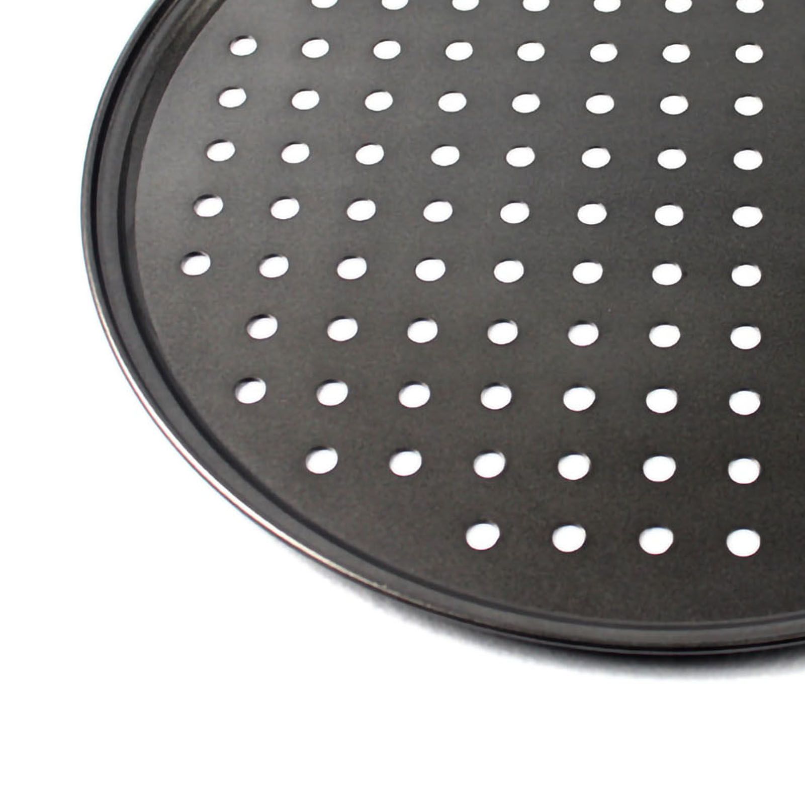 Perforated Pizza Pan Non Stick Baking Easy Unmolding Firm Bottom Vented Pizza view 6