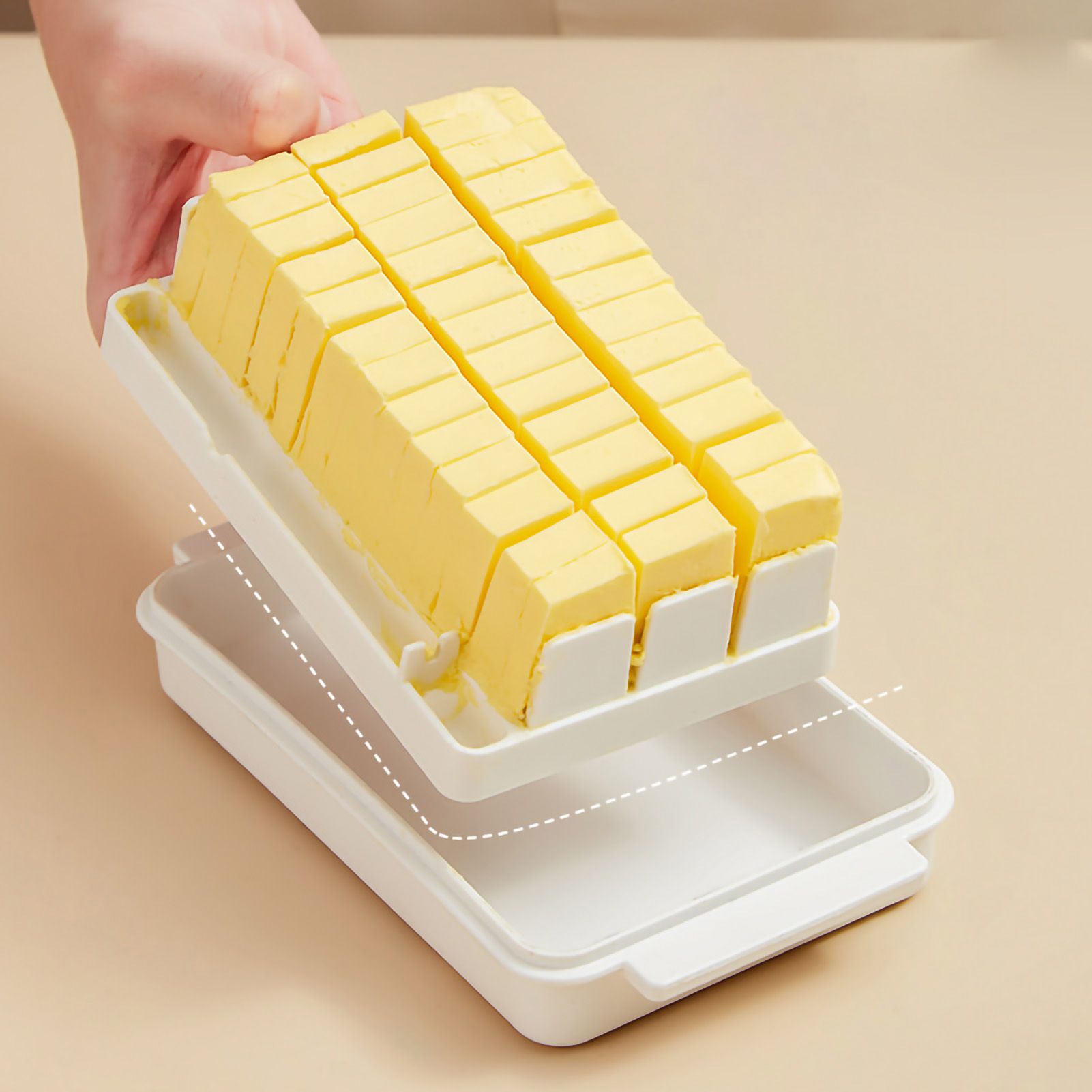 Butter Cutting Box with Transparent Lid Cutting Wizard Preservation view 2