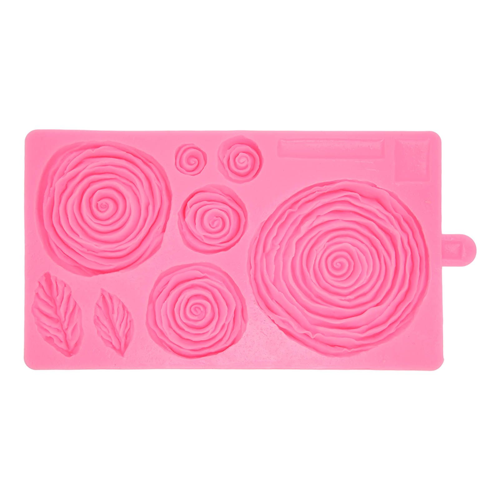 Roses Mold Stick Proof Toxic Free Odorless Dishwasher Safe Silicone Leaf