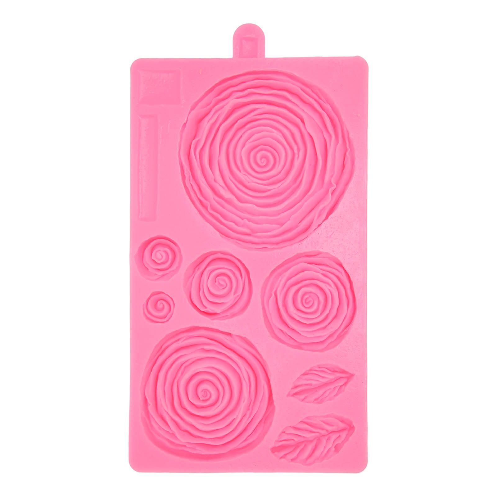 Roses Mold Stick Proof Toxic Free Odorless Dishwasher Safe Silicone Leaf view 2