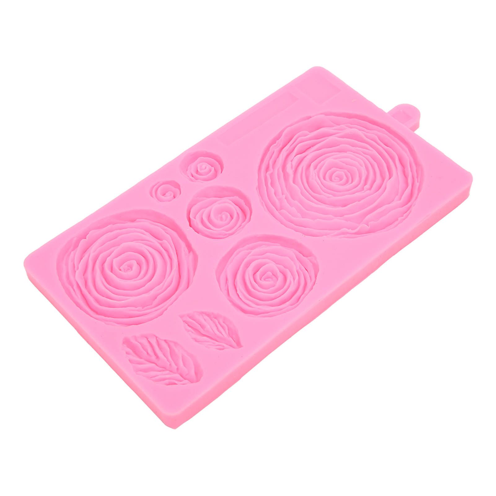 Roses Mold Stick Proof Toxic Free Odorless Dishwasher Safe Silicone Leaf view 4