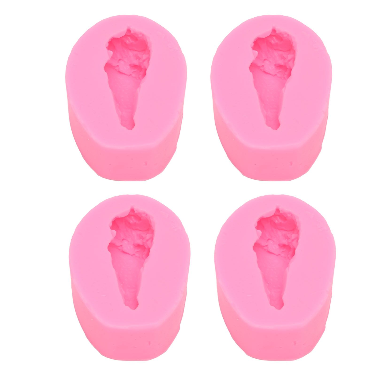 4 Pcs Silicone Mold Drumstick Shape Fondant Silicone Mold Chocolate Cake view 7