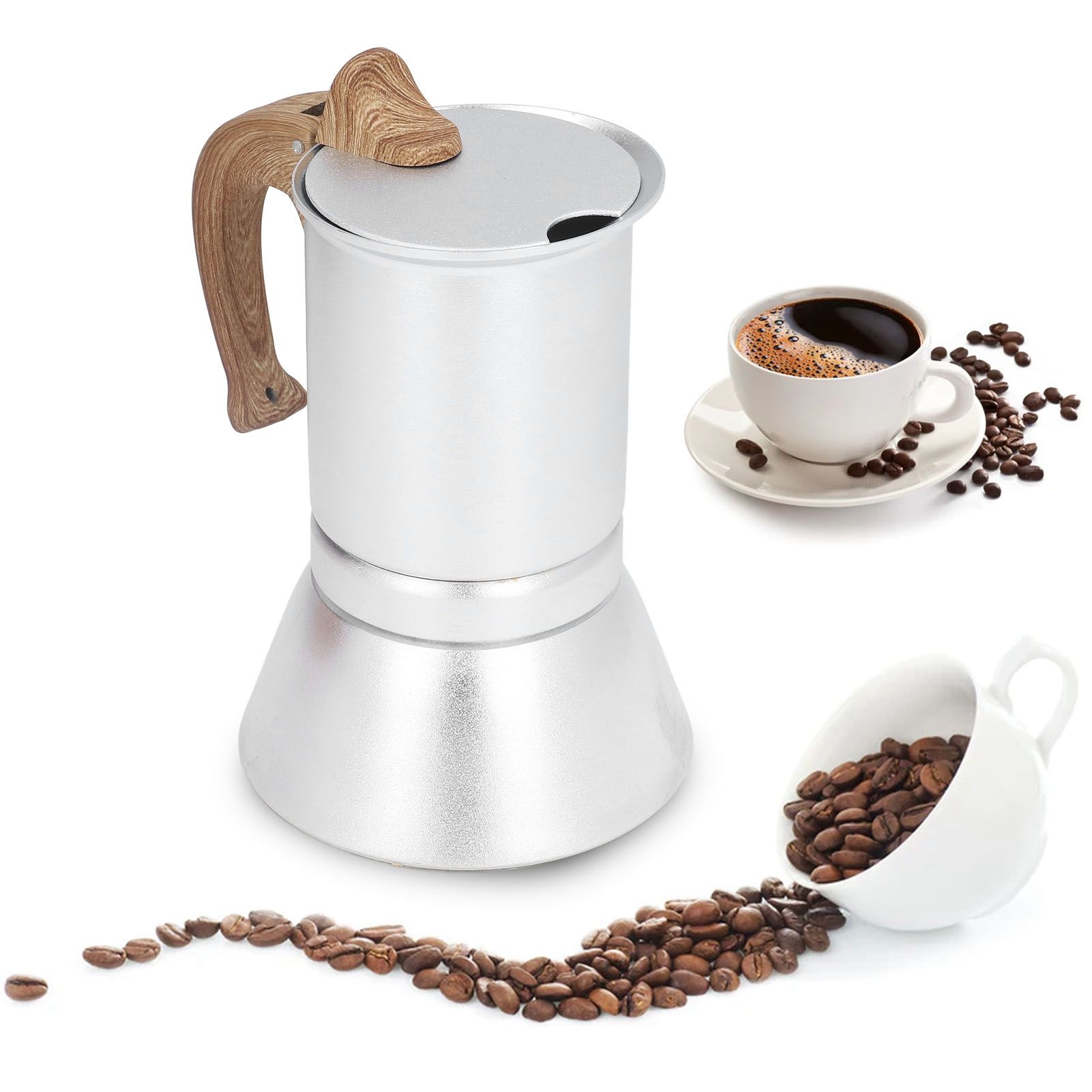 Moka Stove Coffee Maker Professional Metal Italian Coffee Maker for Home view 11