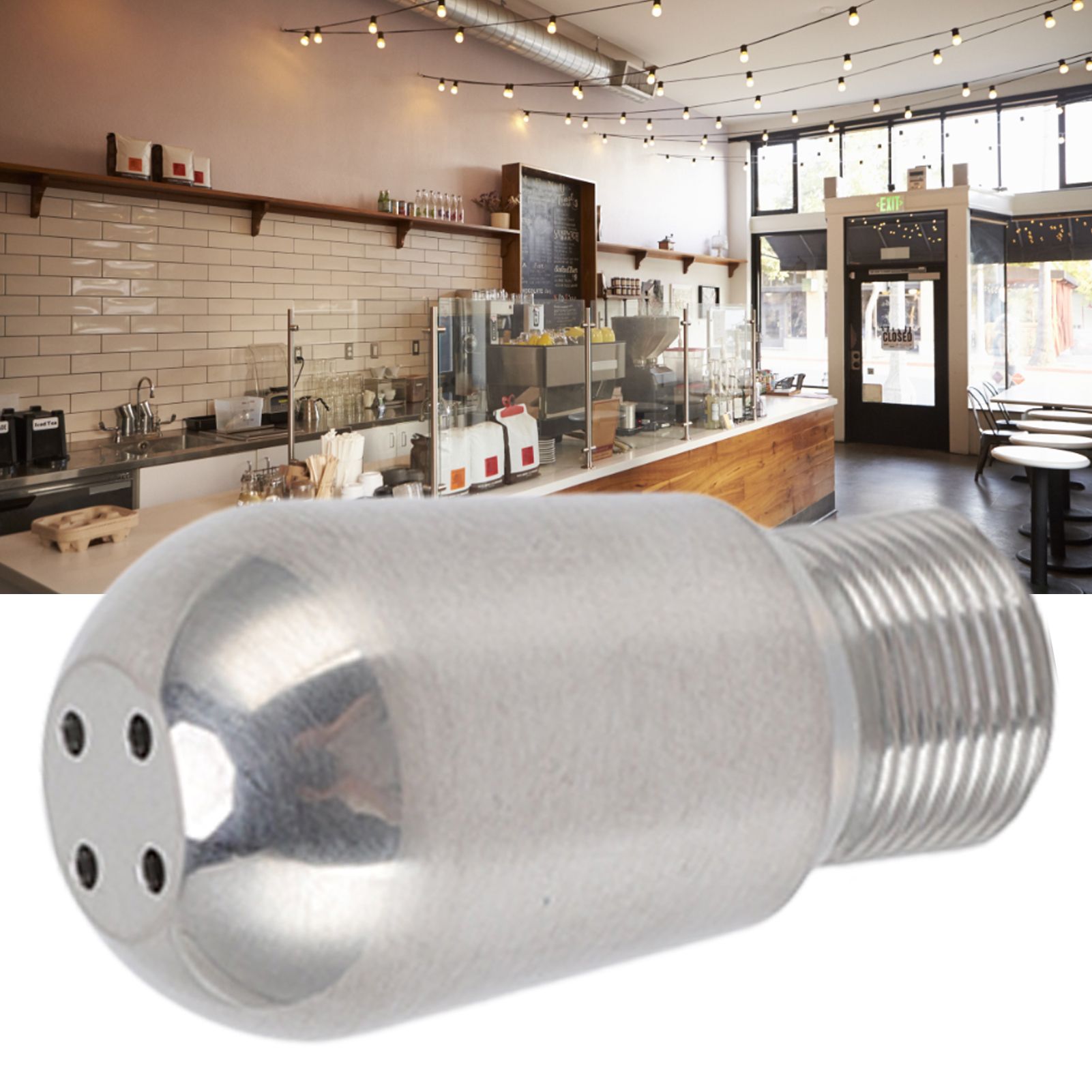 Coffee Machine Steam Nozzle 304 Stainless Steel Milk Foam Spout Nozzel for view 12