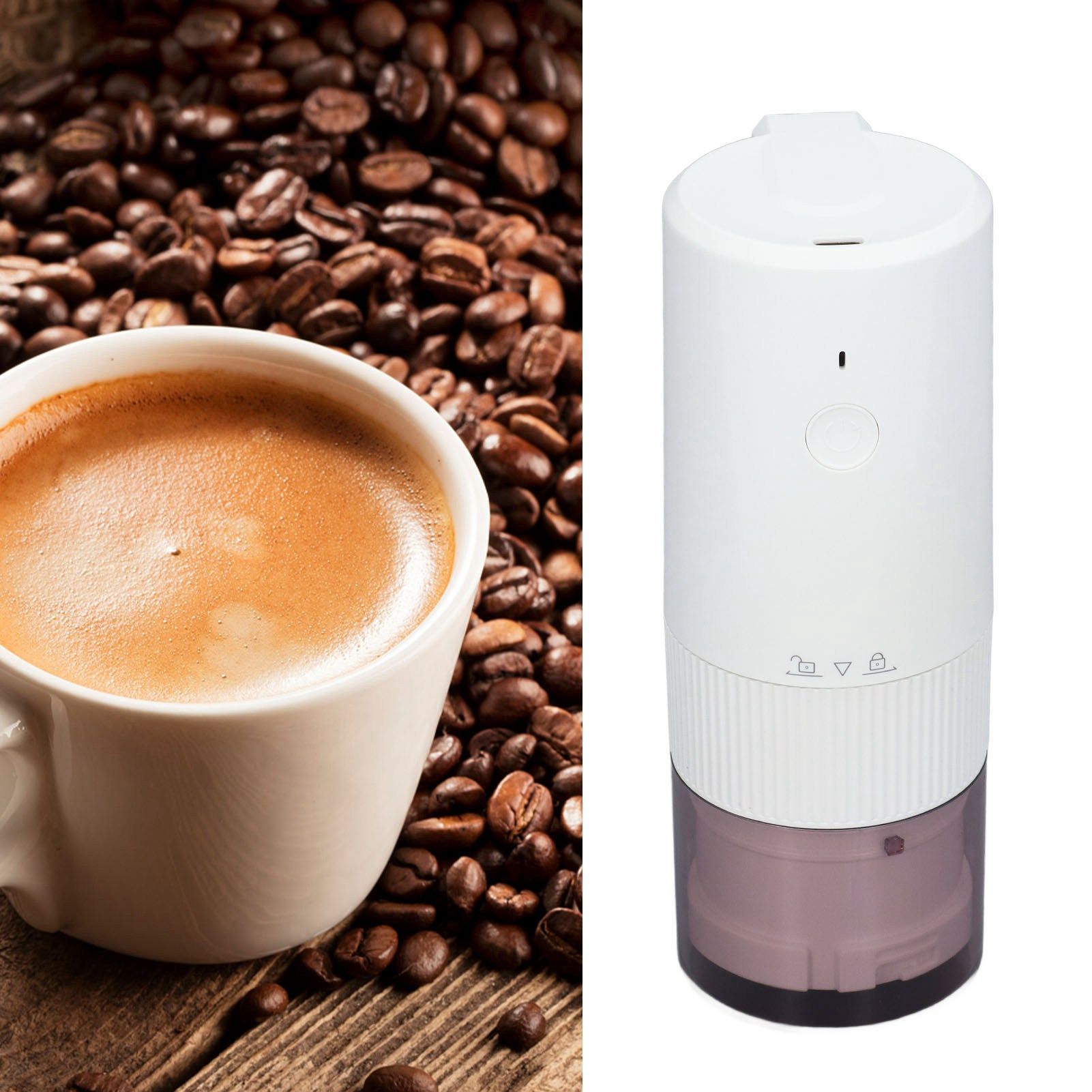 Electric Coffee Grinder Home Travel Portable USB Rechargeable Wireless Mini view 12