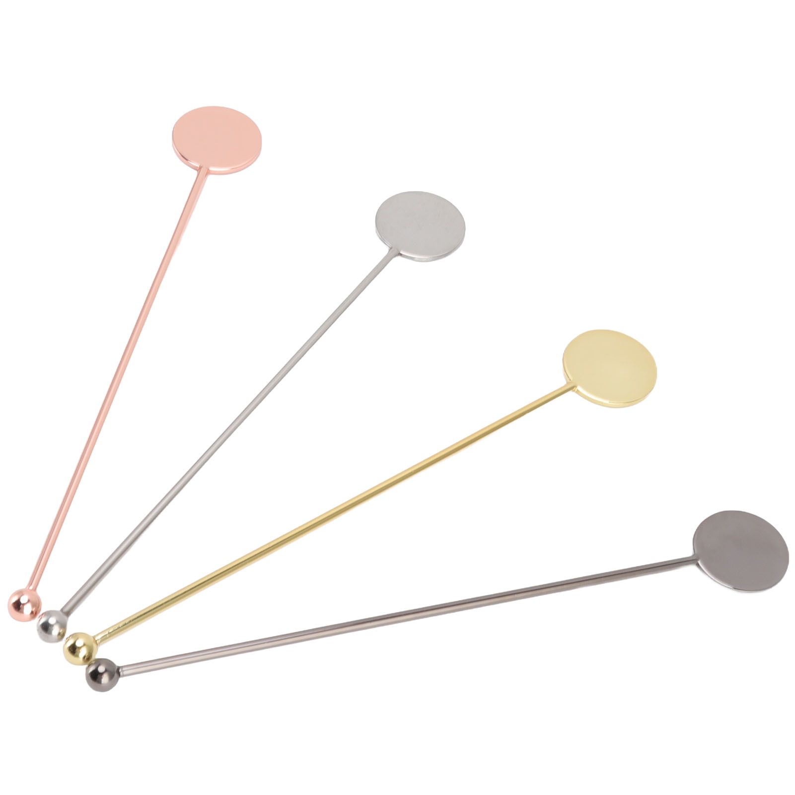 4pcs Stainless Steel Cocktail Layering Stick Coffee Beverage Stirrers Stick view 2