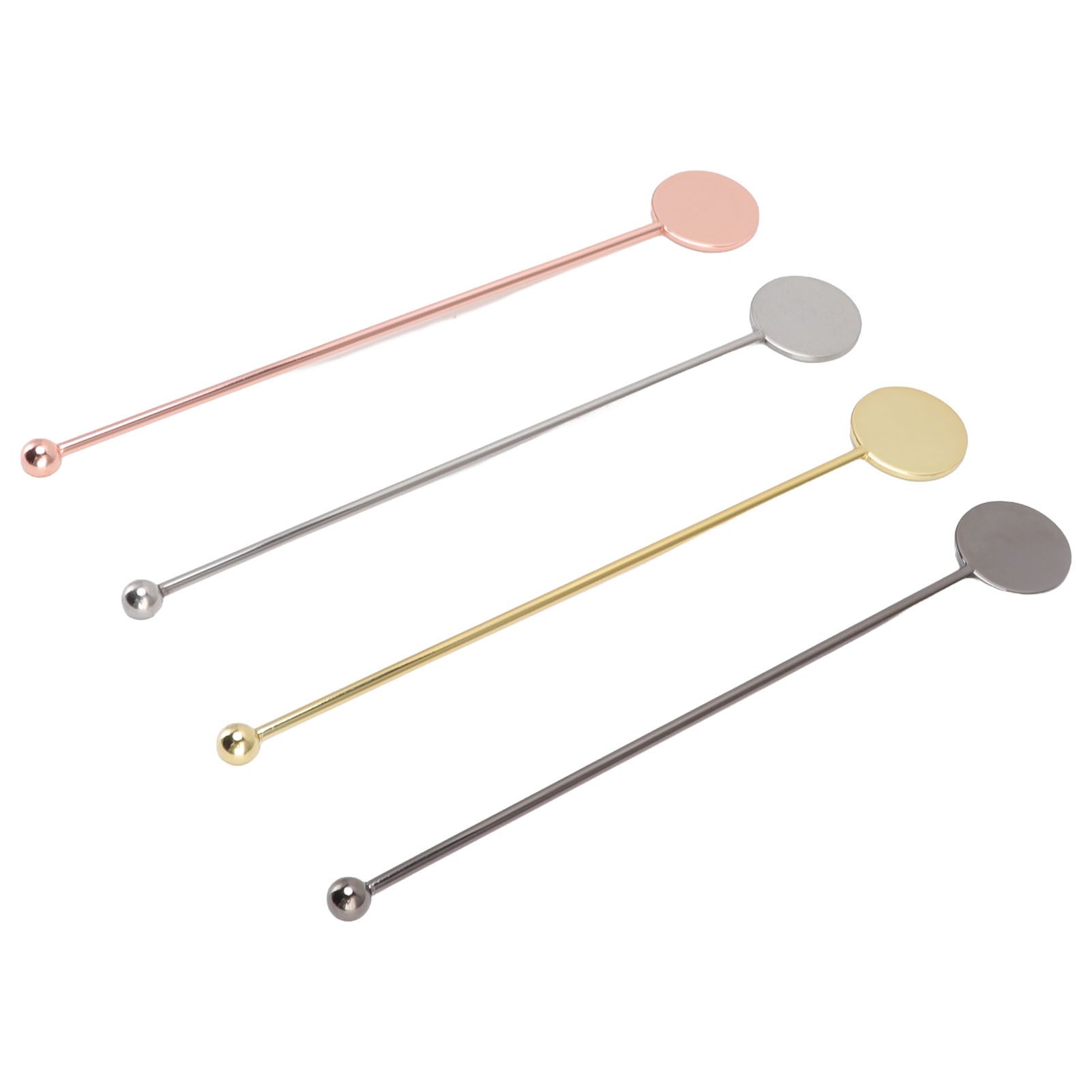 4pcs Stainless Steel Cocktail Layering Stick Coffee Beverage Stirrers Stick view 3