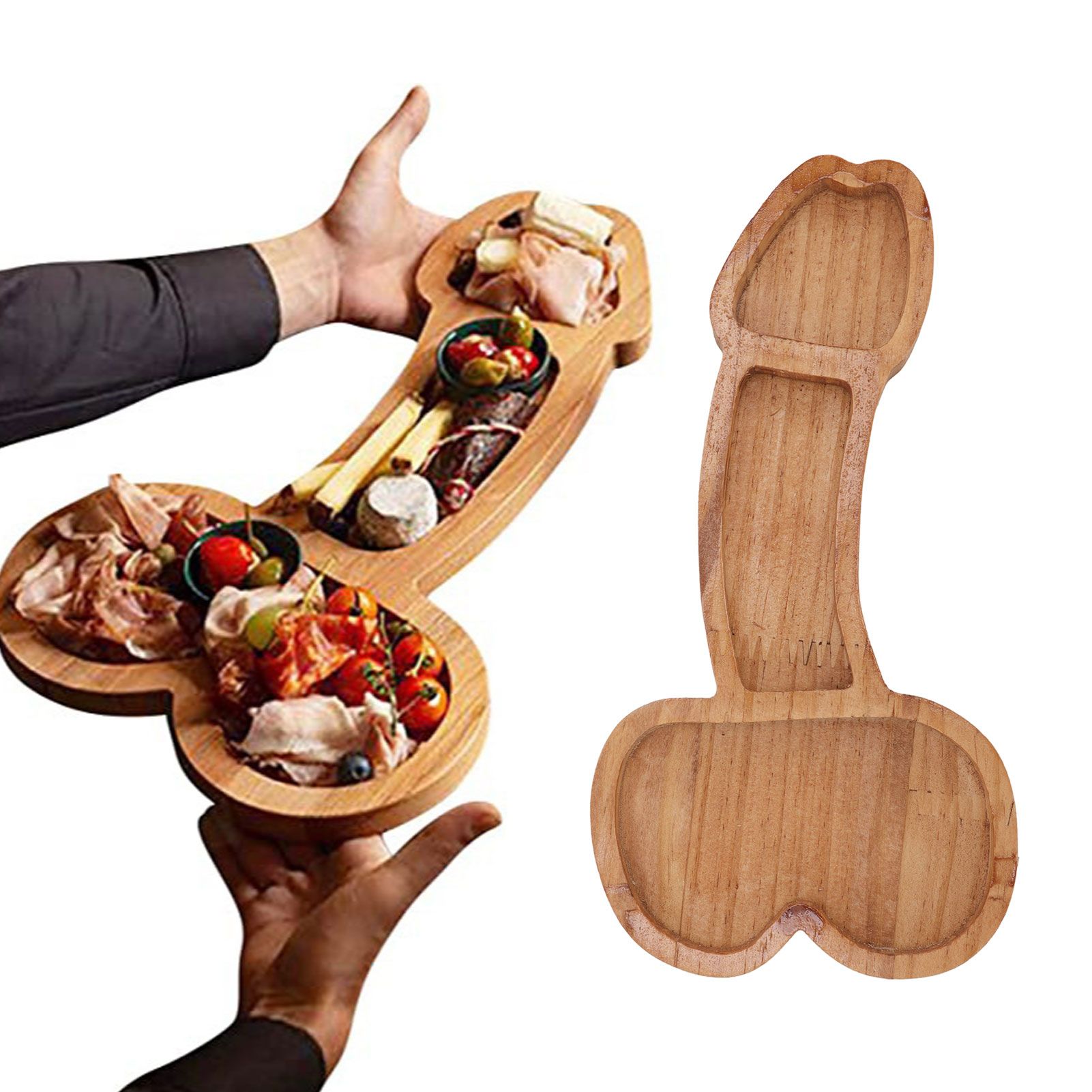 Aperitif Board Composite Wood Trumpet Shape Cooked Food Platter for view 11