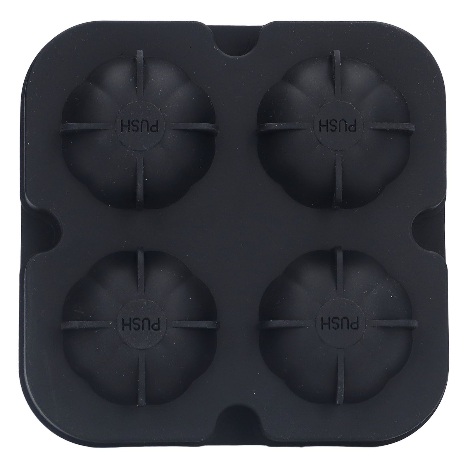 Pumpkin Ice Ball Mold 3D Pumpkin Shape Food Grade Silicone 4 Cells Easy view 8