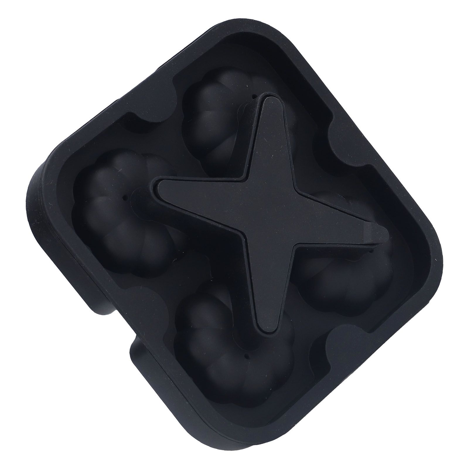 Pumpkin Ice Ball Mold 3D Pumpkin Shape Food Grade Silicone 4 Cells Easy view 10