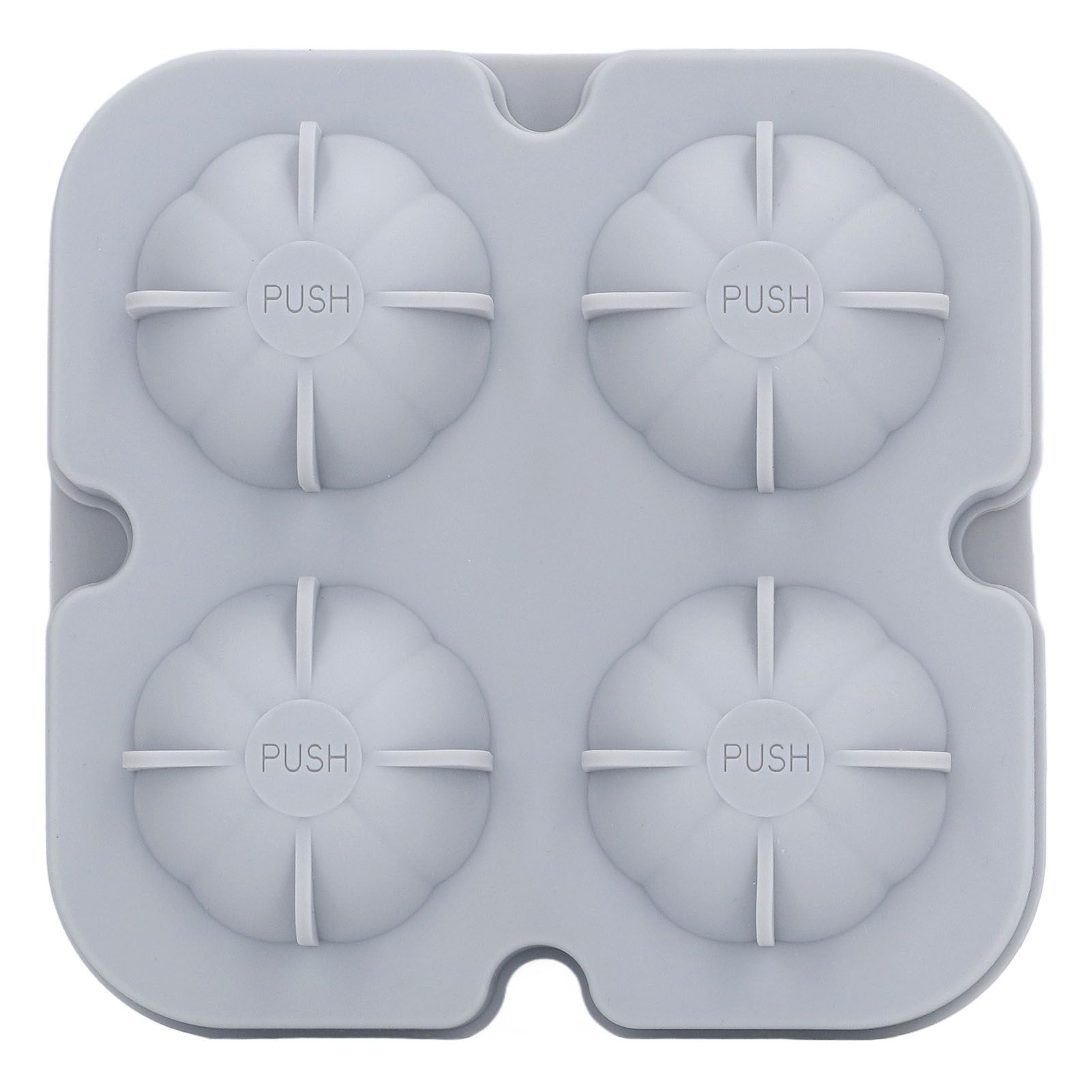 Pumpkin Ice Ball Mold 3D Pumpkin Shape Food Grade Silicone 4 Cells Easy view 8
