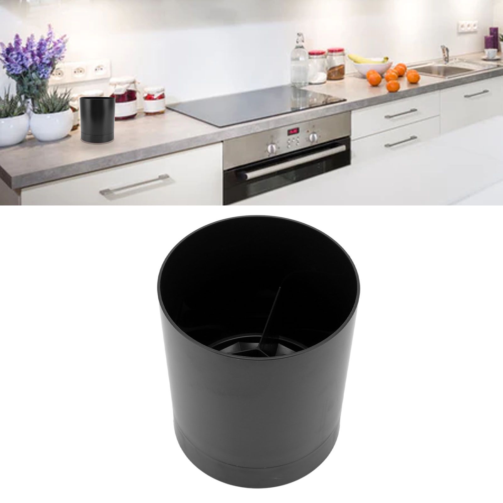 Utensil Holder 360 Degree Rotatable Simple Chopstick Basket Tableware Storage view 12