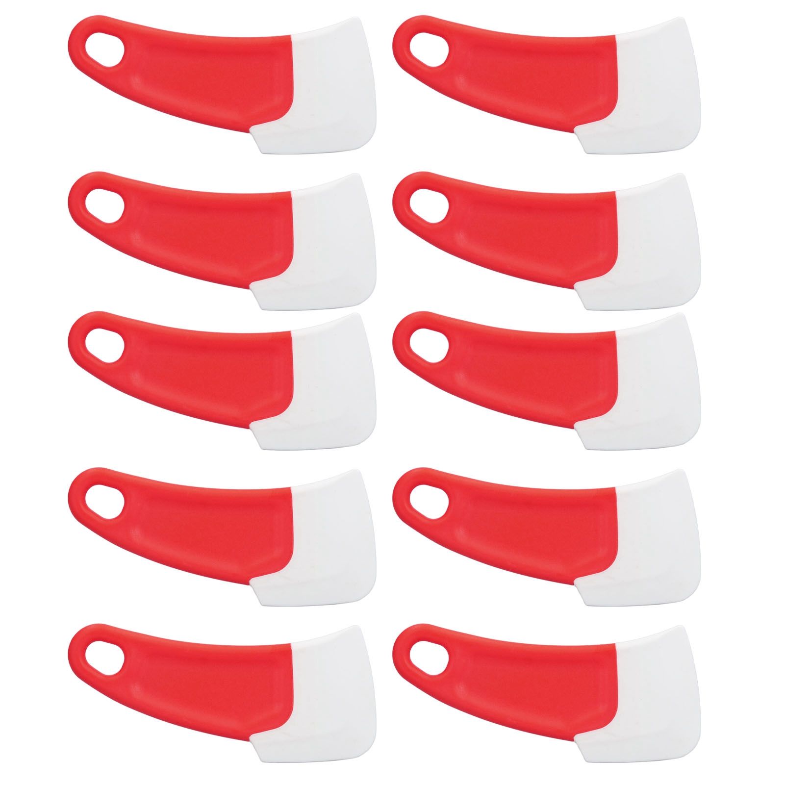 10 Pcs Silicone Spatula Flexible Hook Hole Design PP Handle Kitchen Silicone — image 1