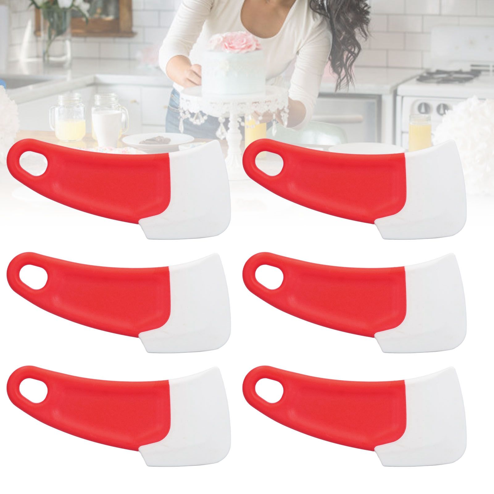 10 Pcs Silicone Spatula Flexible Hook Hole Design PP Handle Kitchen Silicone view 11