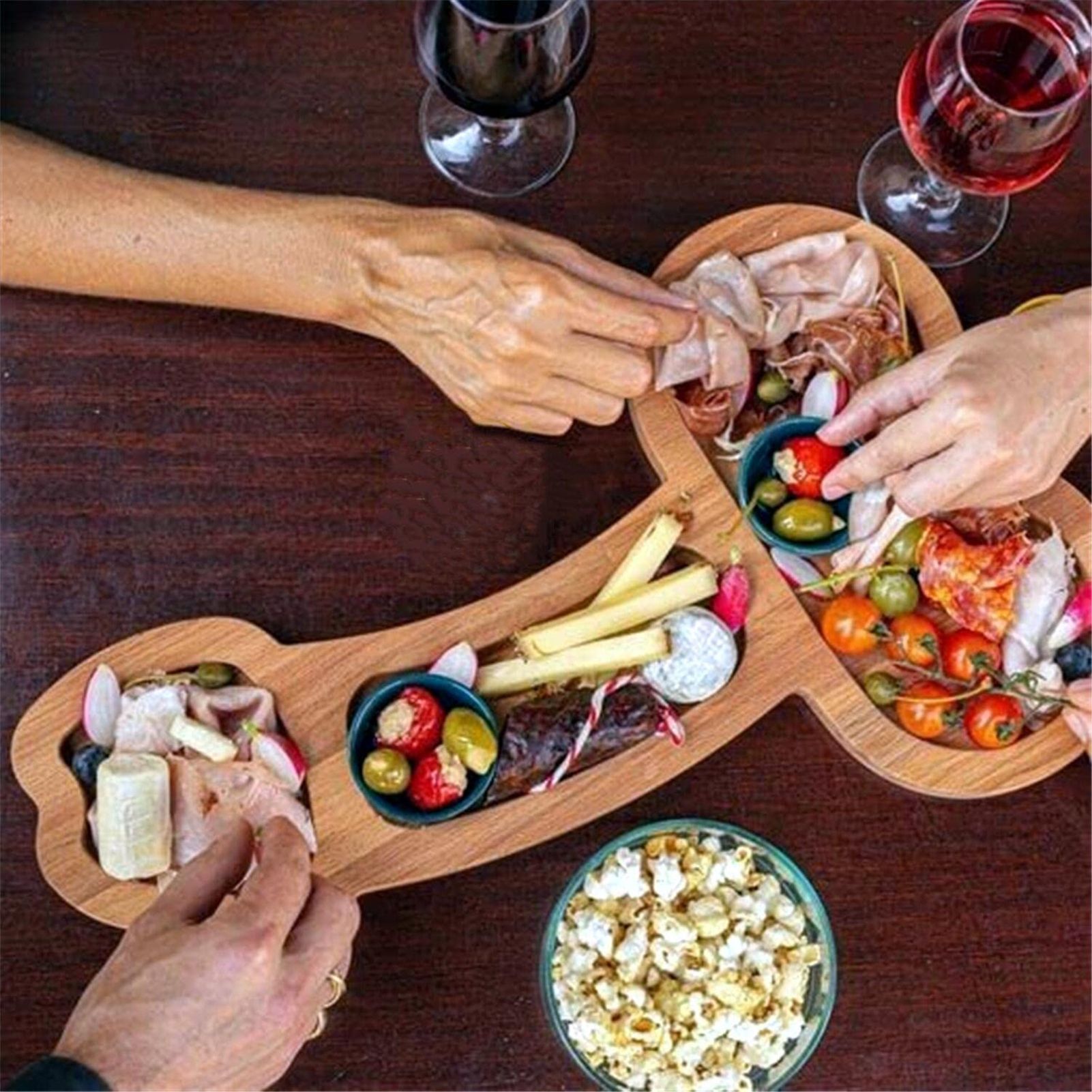 Aperitif Board 9.4in Eco Friendly Wood Nontoxic Odorless BPA Free Large Space view 12