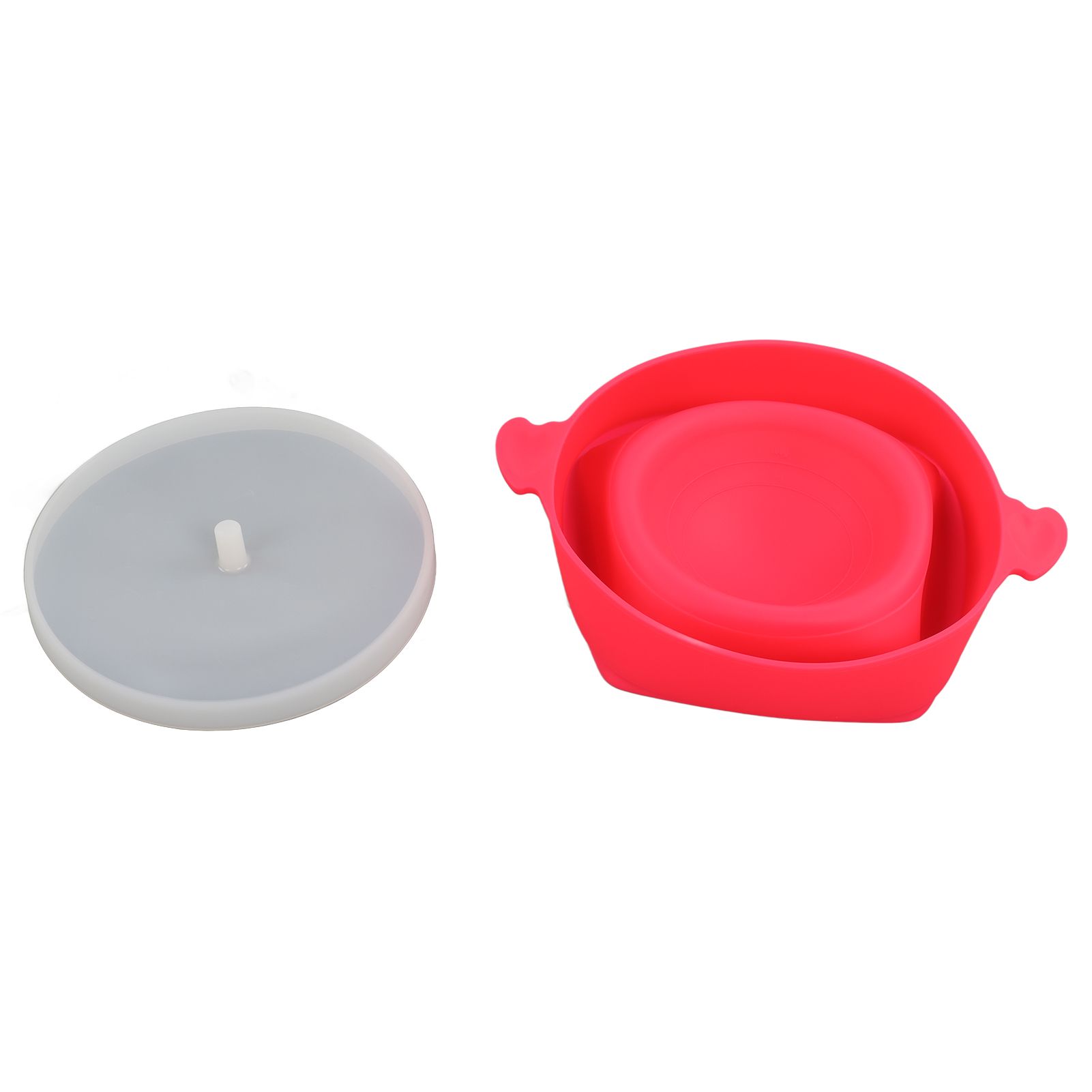Microwavable Popcorn Bowl with Transparent Lid and Handle Collapsible Silicone view 2