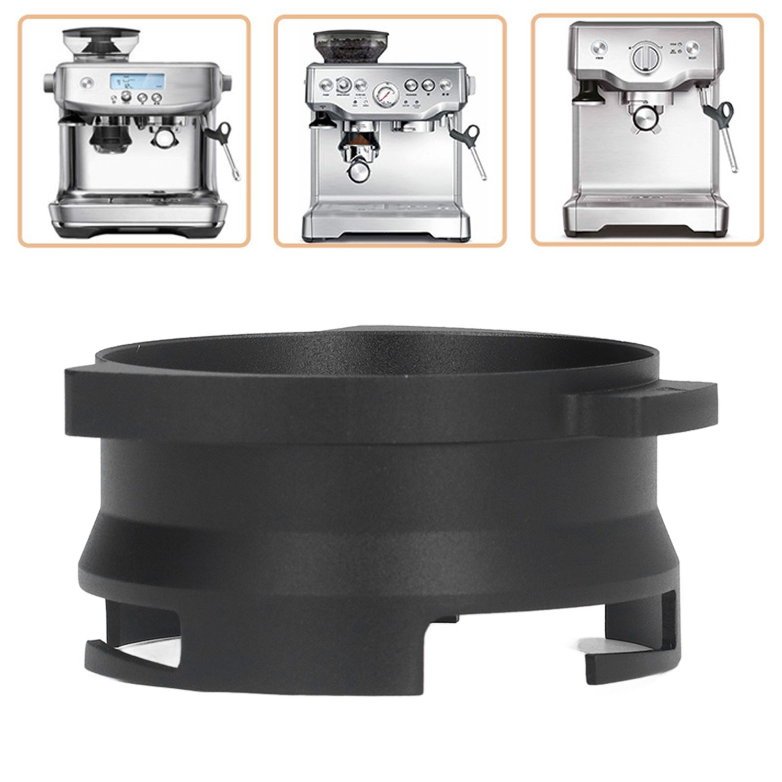 54mm Coffee Portafilter Dosing Funnel Aluminum Alloy Rotatable Dosing Funnel view 11