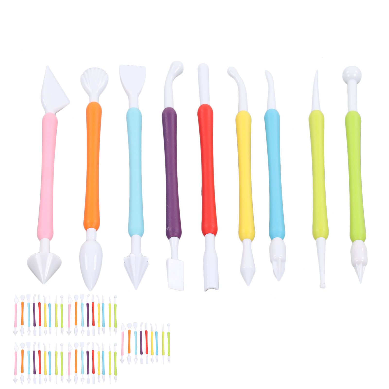 Fondant Decorating Tool PP Double End Design Colorful Fondant Modeling Tools view 7