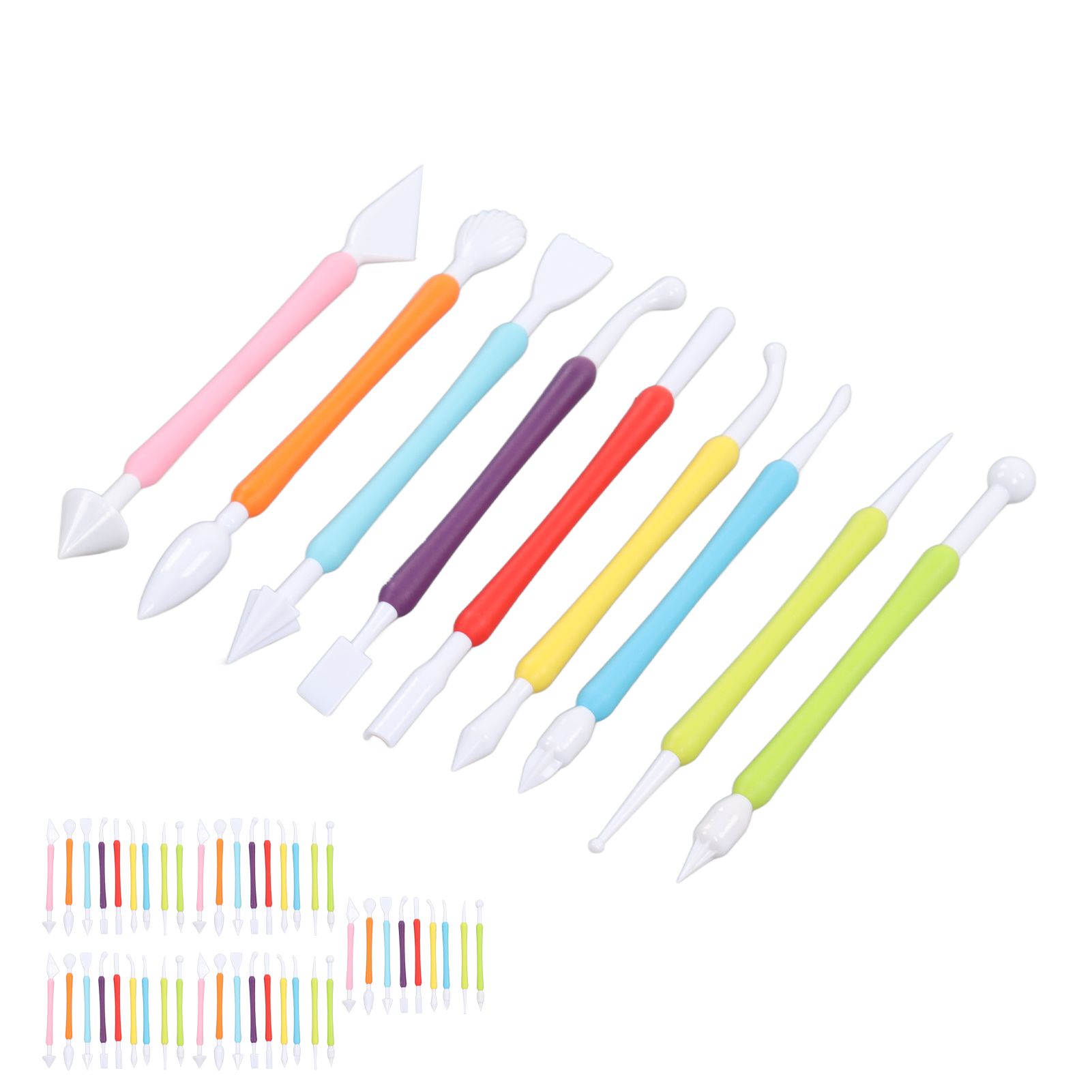 Fondant Decorating Tool PP Double End Design Colorful Fondant Modeling Tools view 8