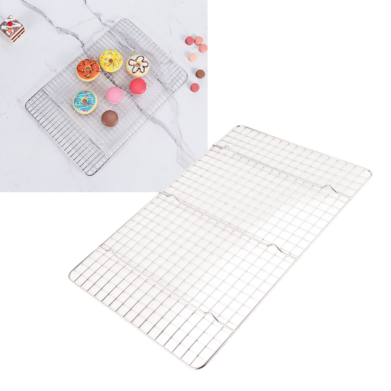 Checkered Cooling Rack 304 Stainless Steel Grid Deformation Resistance Baking view 11