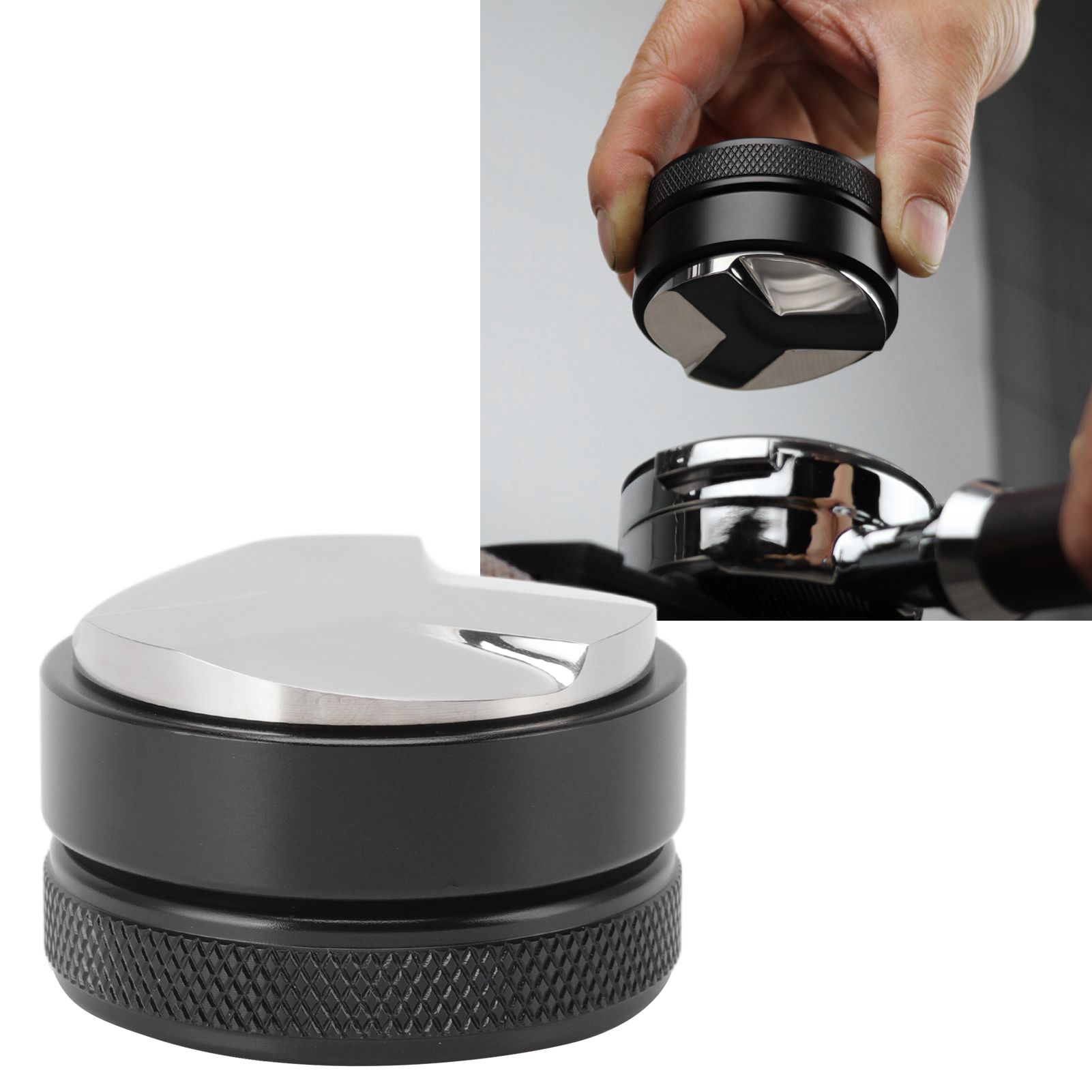 Coffee Distributor Adjustable Depth Tamper Press Hammer Distribution Tool for view 10