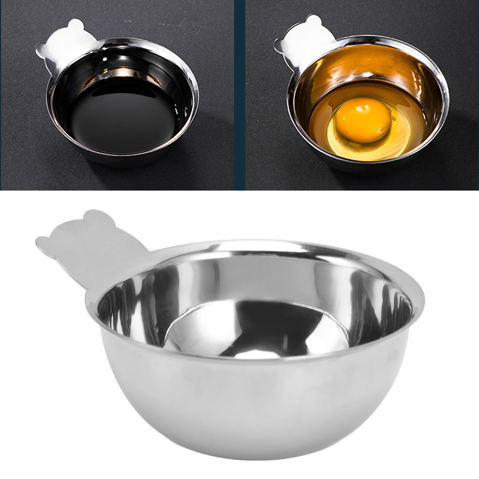 Stainless Steel Bowl Stackable Space Saving Household 304 Stainless Steel Bear view 11