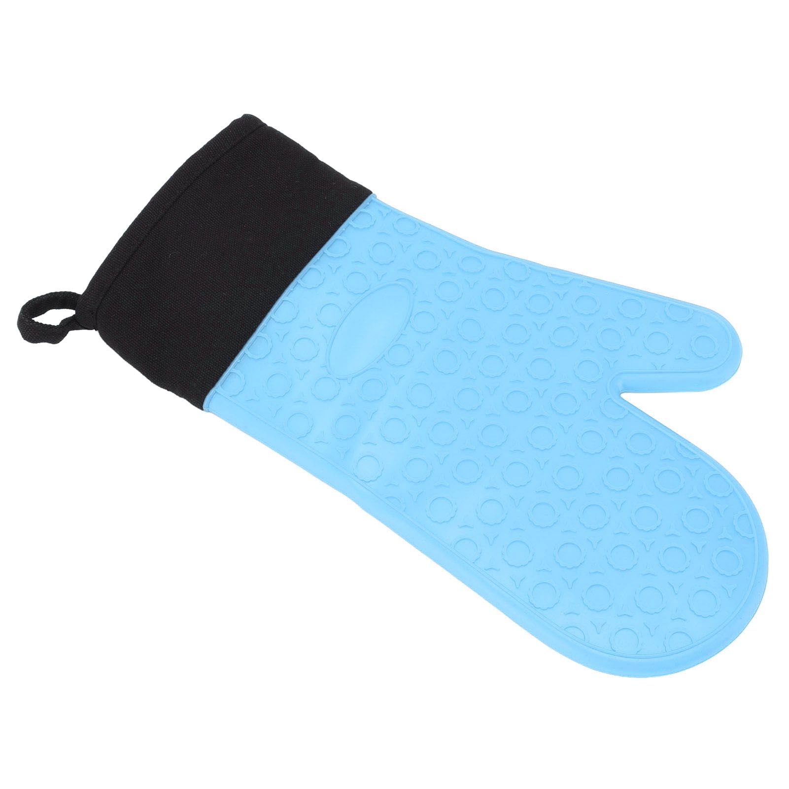 Silicone Oven Mitts Non Slip Kitchen Baking Gloves High Temperature Resistant view 6