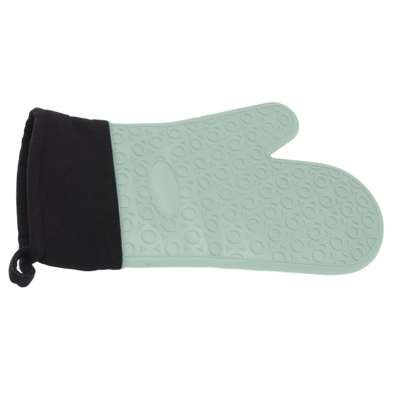 Silicone Oven Mitts Non Slip Kitchen Baking Gloves High Temperature Resistant view 3