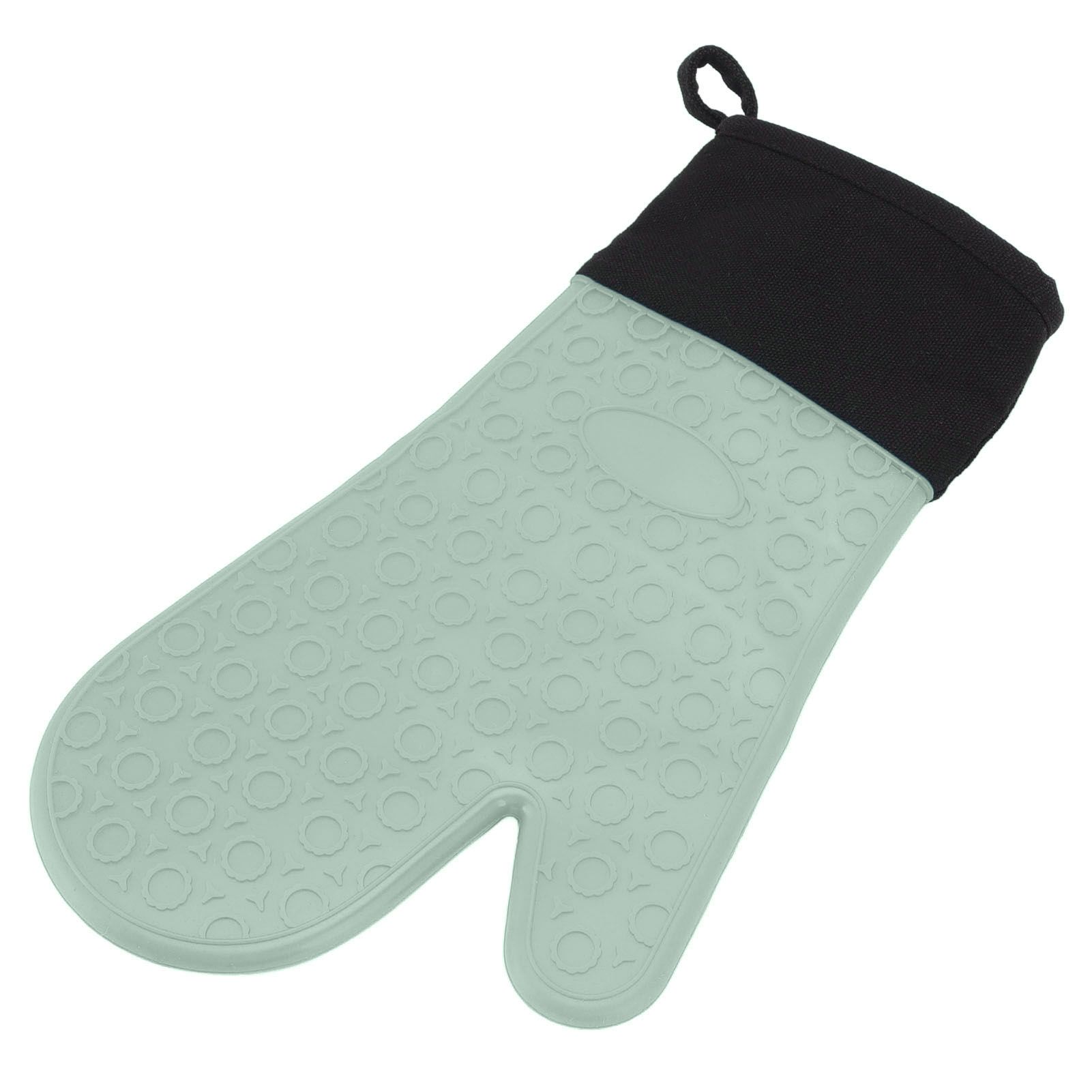 Silicone Oven Mitts Non Slip Kitchen Baking Gloves High Temperature Resistant view 4