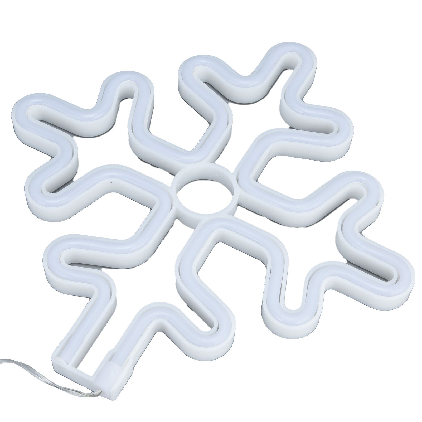 70in Neon Sign Romantic Christmas Snowflake Battery USB Powered LED Neon Light view 7