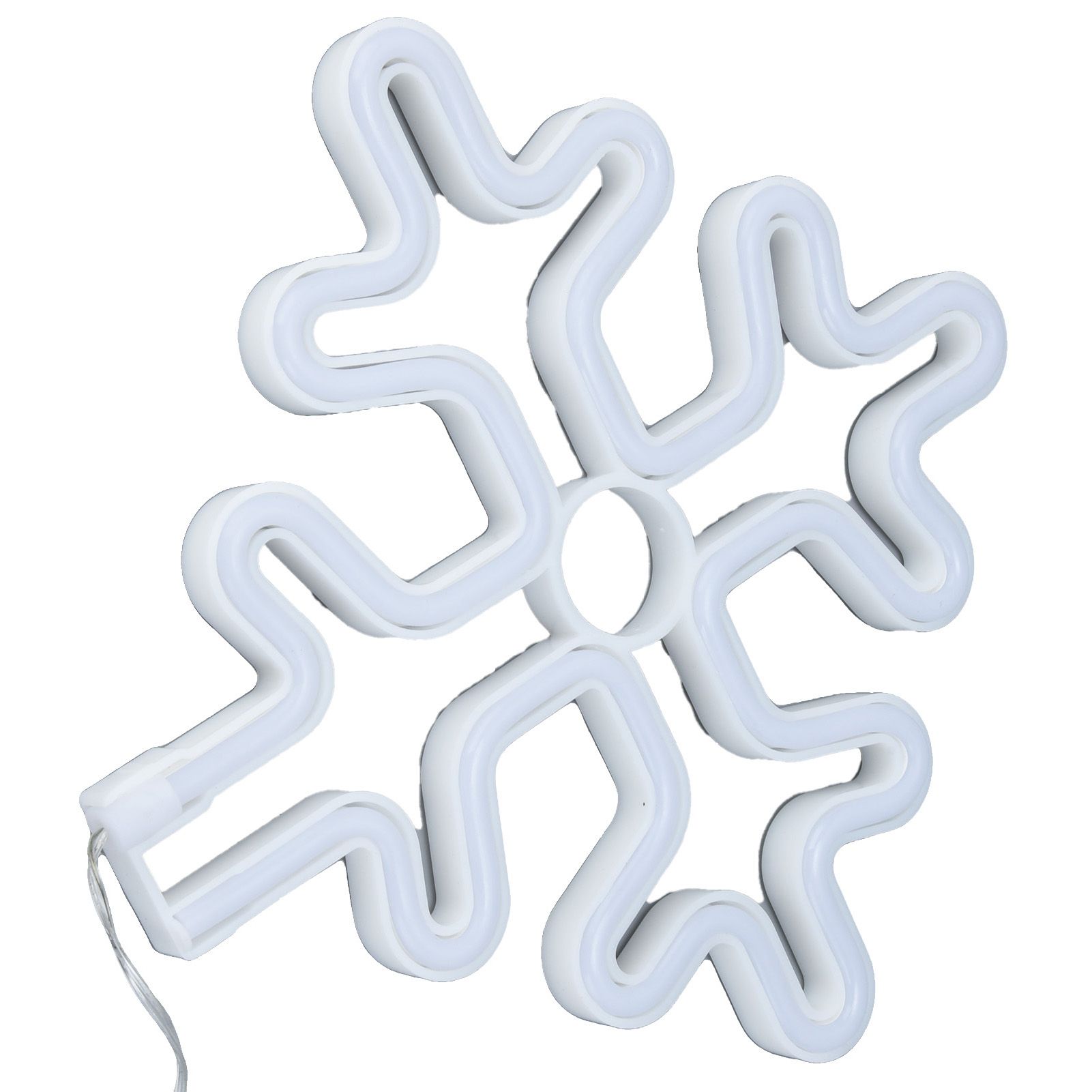70in Neon Sign Romantic Christmas Snowflake Battery USB Powered LED Neon Light view 9
