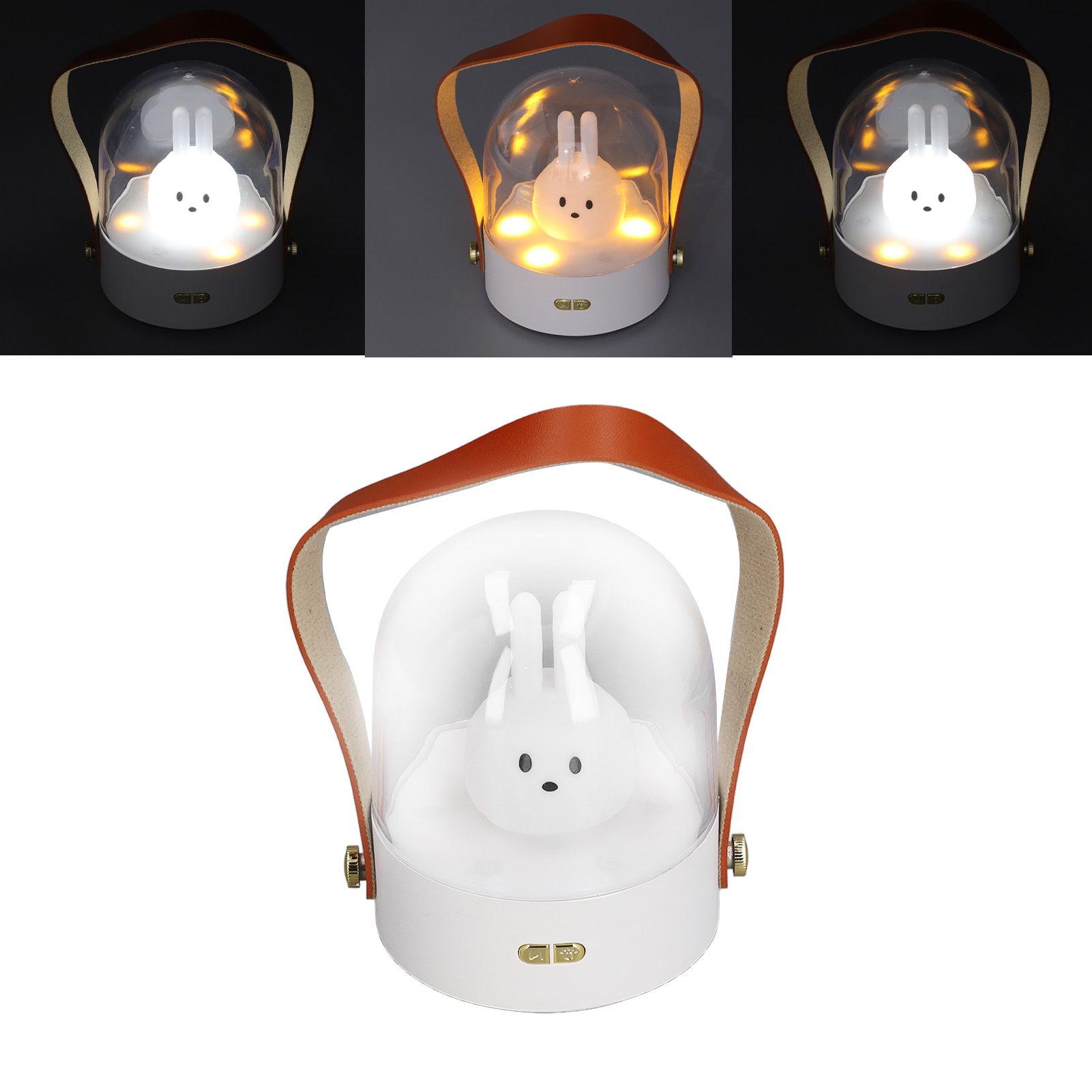 Portable Music Night Light Bedroom Desktop Cute Cartoon Lamp Three Levels view 10
