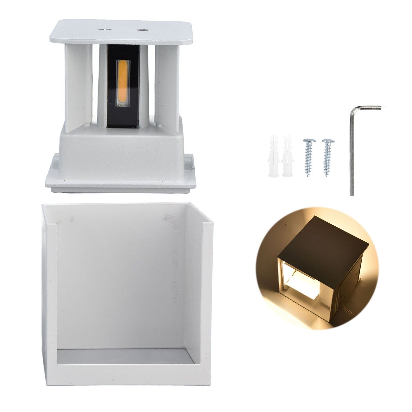 3.9in Wall Lamp Adjustable Light Angle Energy Saving Environmental Friendly