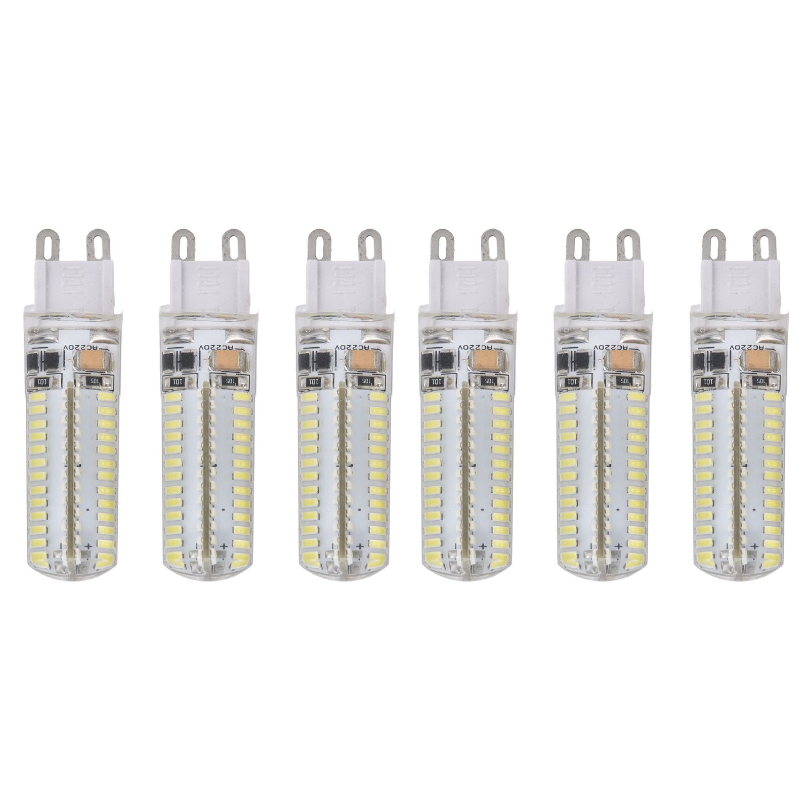 6Pcs G9 Silicone Bulbs 5W 104LED Light Bulb IP45 Waterproof for Home view 2
