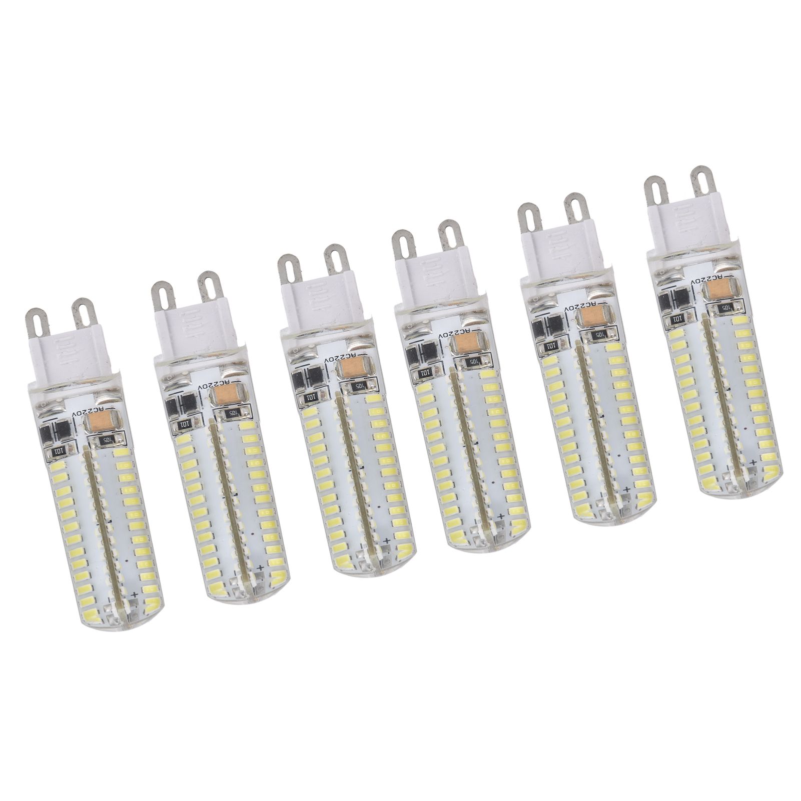 6Pcs G9 Silicone Bulbs 5W 104LED Light Bulb IP45 Waterproof for Home view 3
